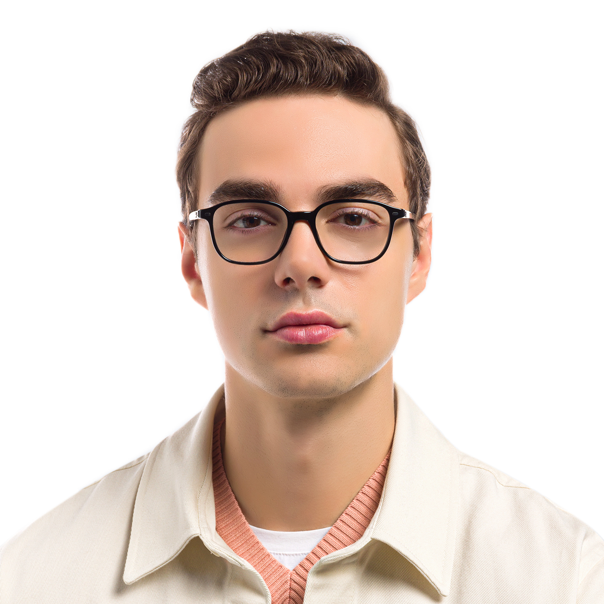 Ray-Ban Leonard Square Eyeglasses in Black – Product Photo 6