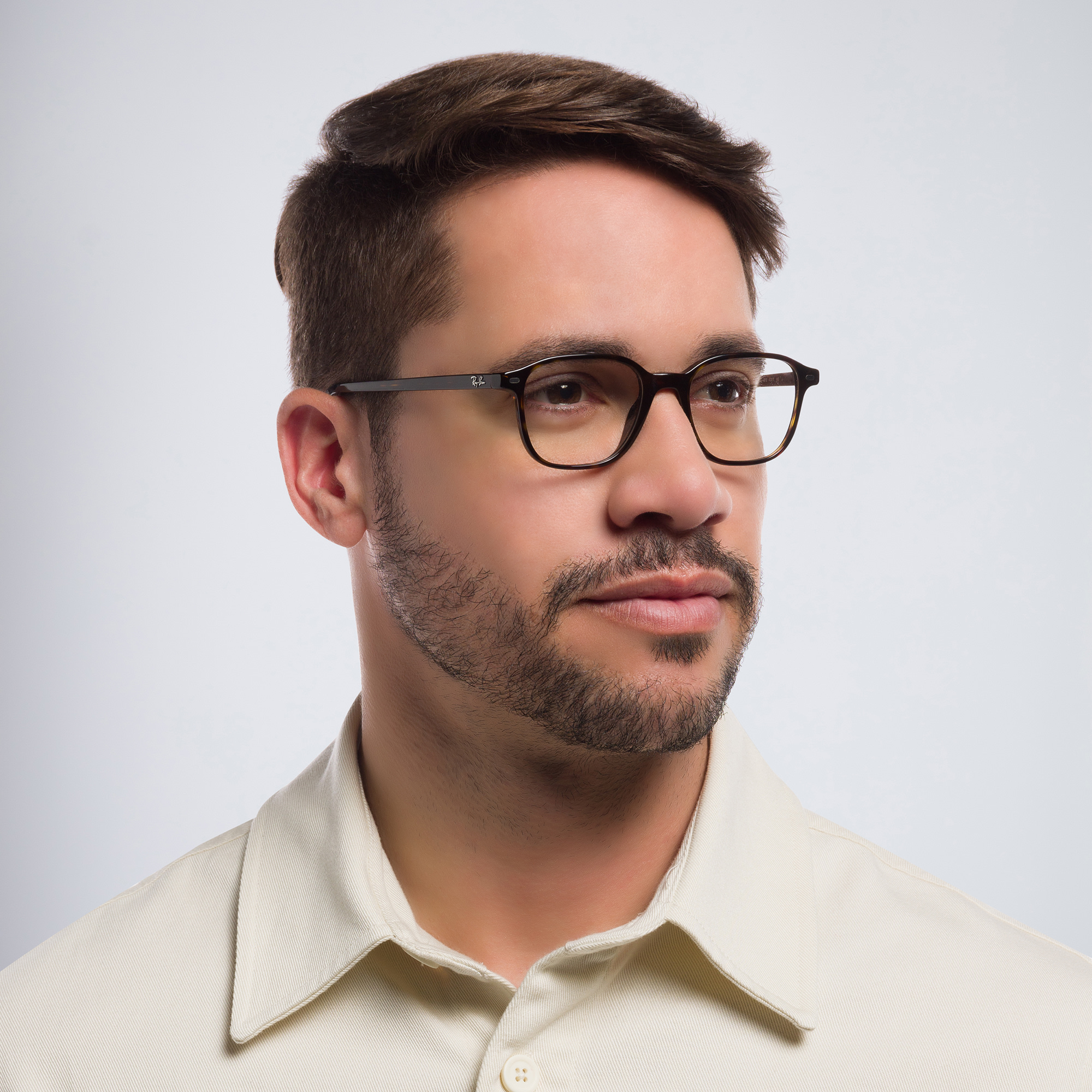 نظارة طبية "ليونارد" بإطار مربع من راي بان بلون مموه - صورة المنتج 5