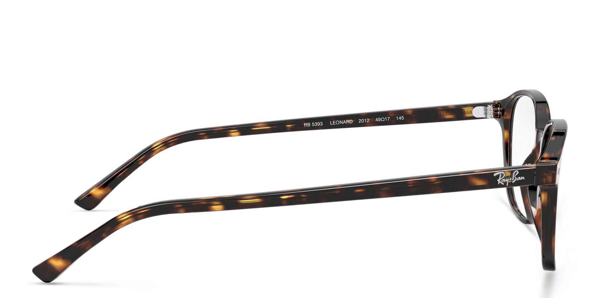 Ray-Ban Leonard Square Eyeglasses in Havana – Product Photo 3