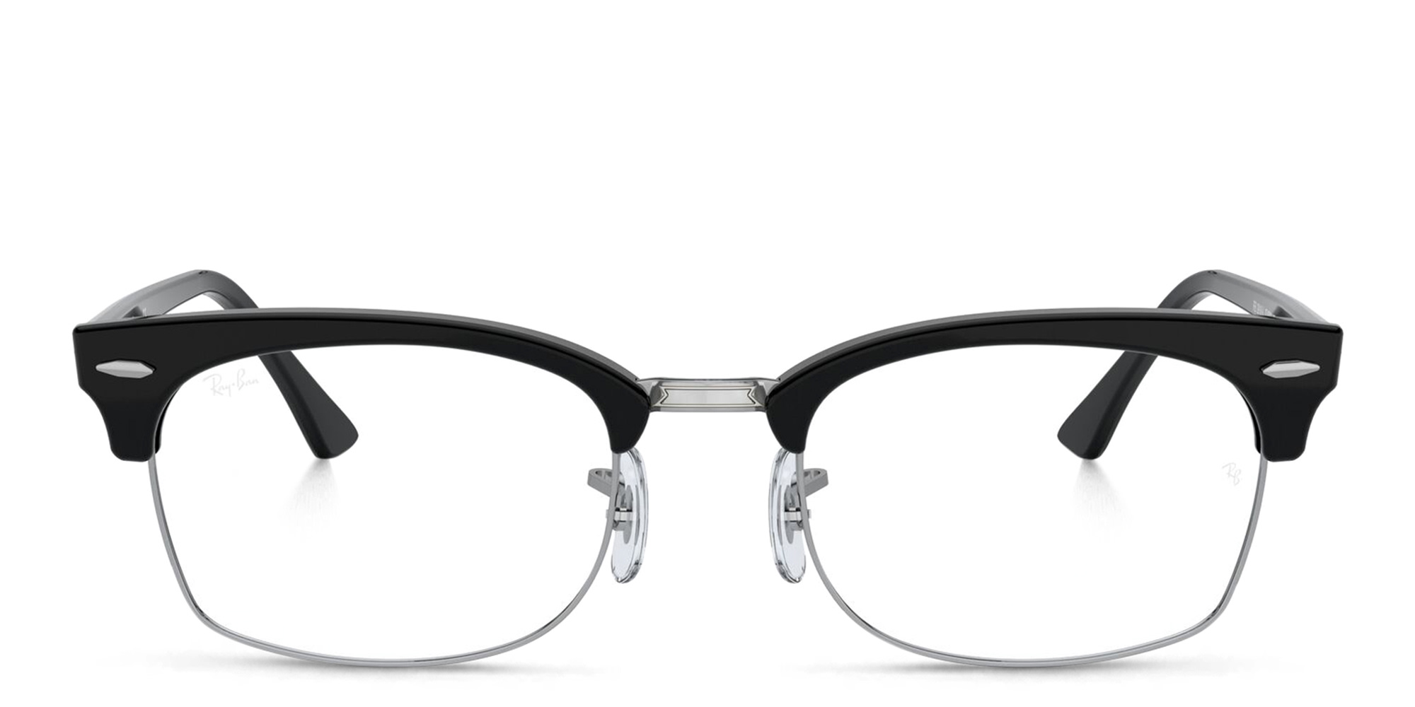 Shop Ray-Ban Rectangle Eyeglasses in Black online.