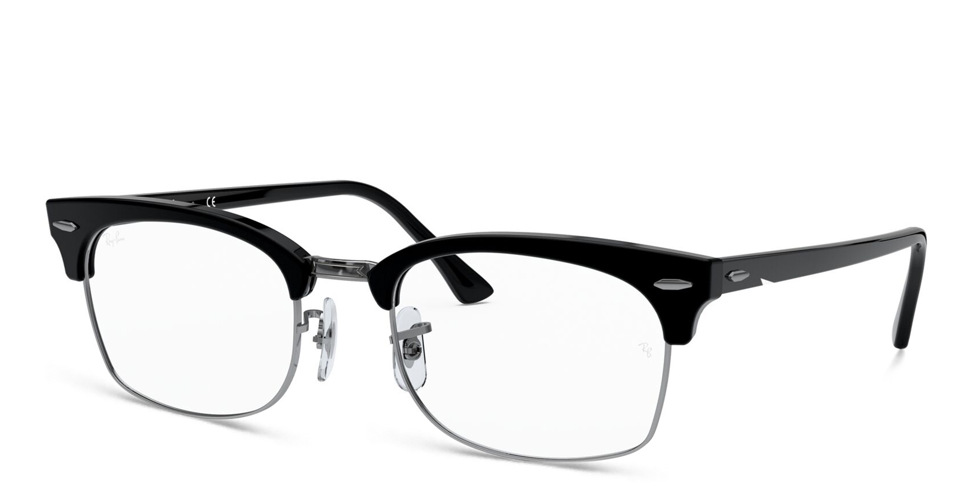 Shop Ray-Ban Rectangle Eyeglasses in Black online.
