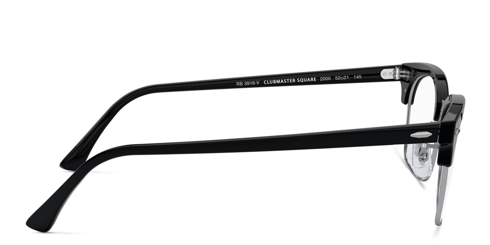 Shop Ray-Ban Rectangle Eyeglasses in Black online.