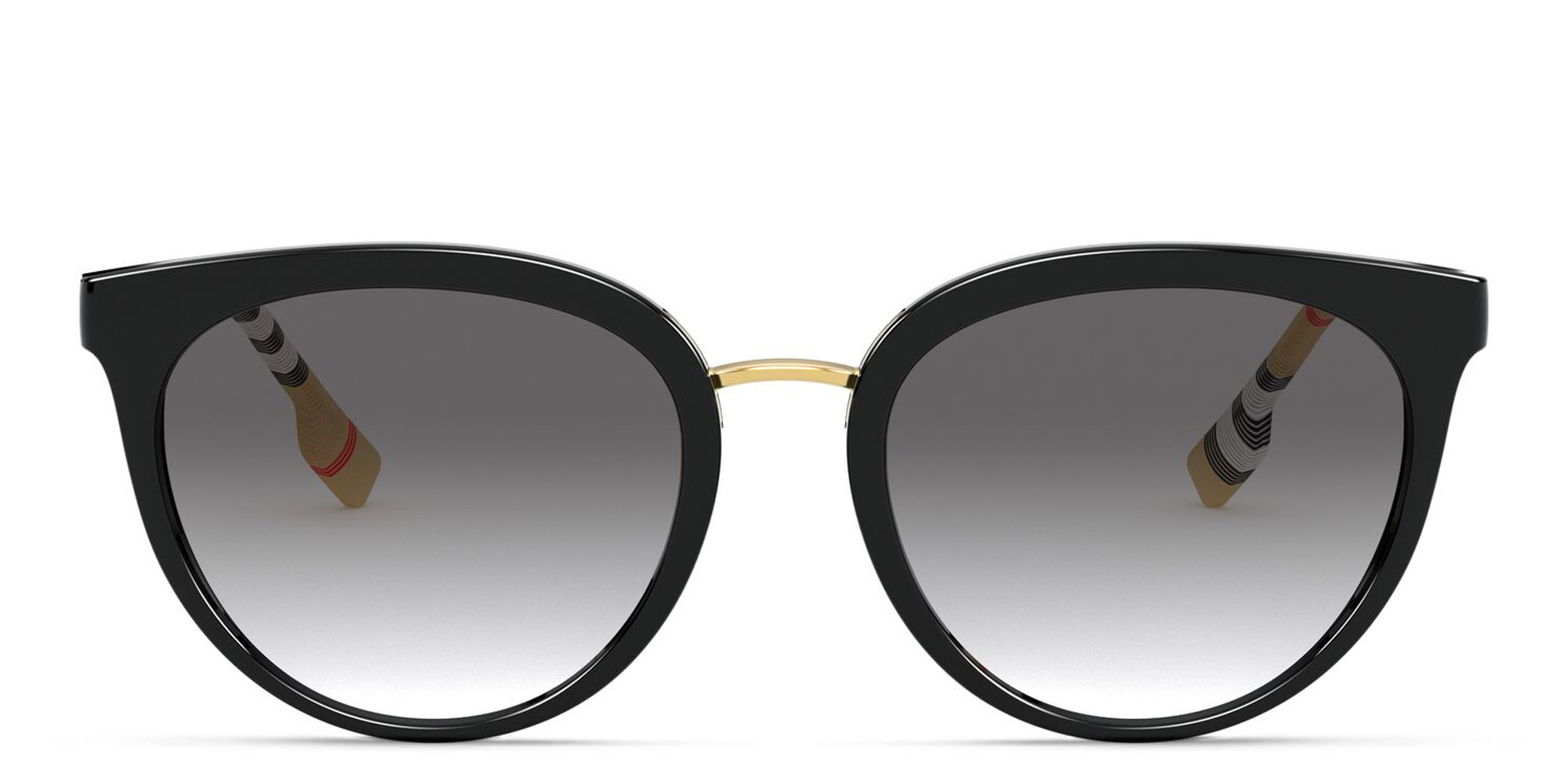 Shop BURBERRY Panthos Sunglasses in Black online.