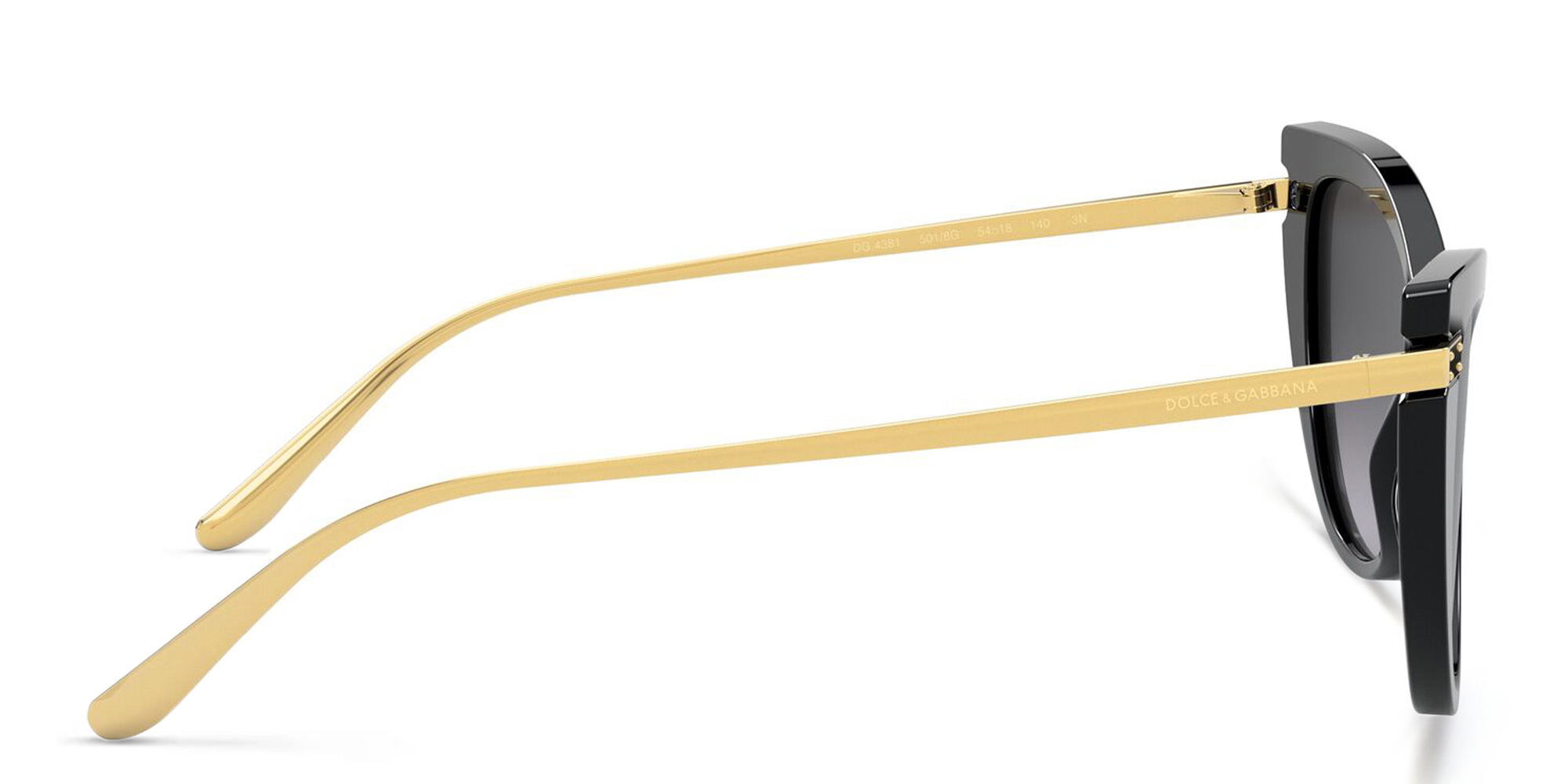 Dolce & Gabbana Cat Eye Sunglasses in Black – Product Photo 3