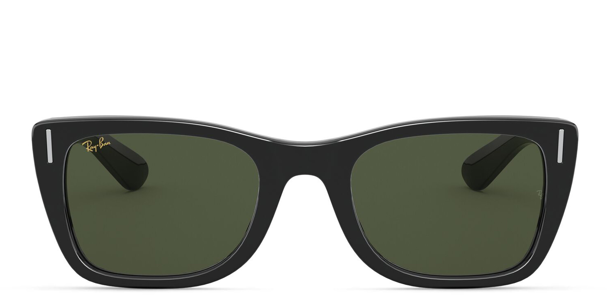 Ray-Ban Caribbean Rectangle Sunglasses in Black – Product Photo 1