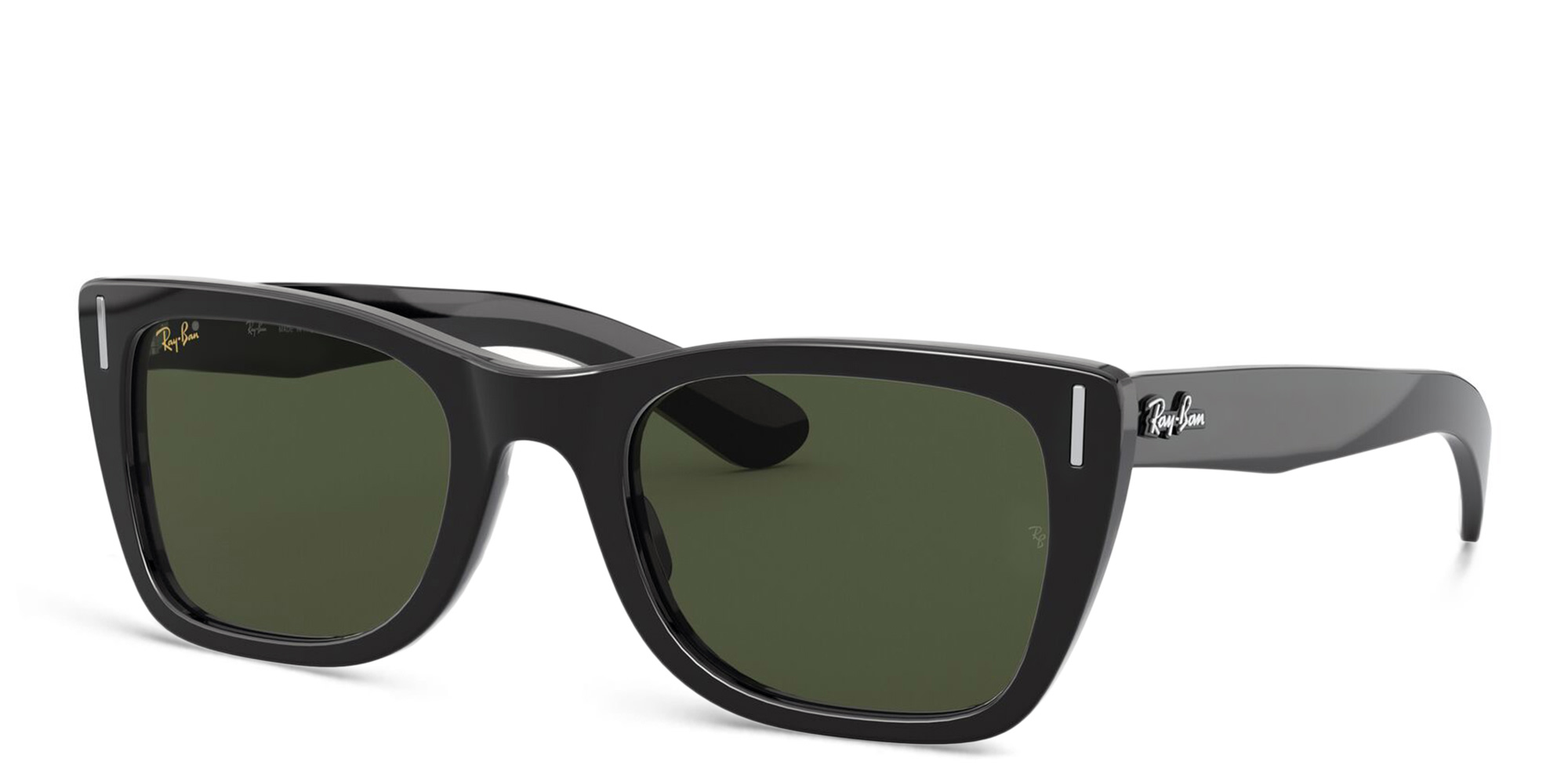 Ray-Ban Caribbean Rectangle Sunglasses in Black – Product Photo 2