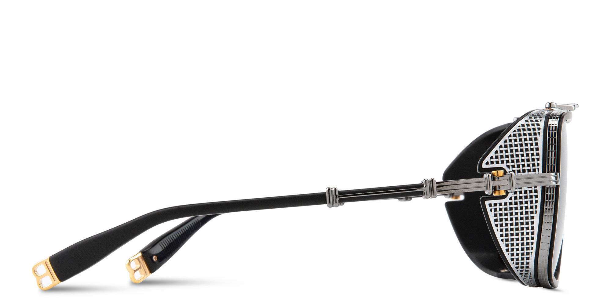 BALMAIN O.R. Unisex Aviator Sunglasses in Silver – Product Photo 3