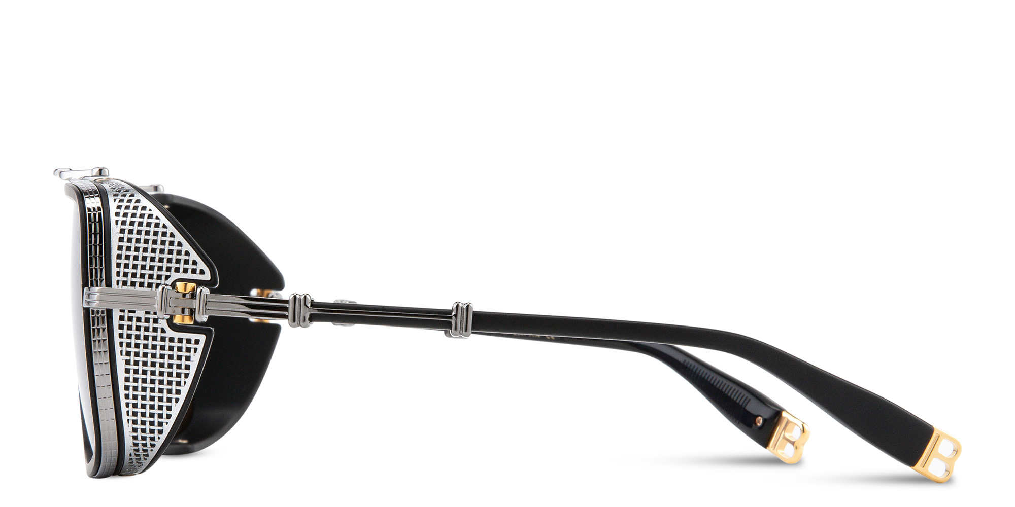 BALMAIN O.R. Unisex Aviator Sunglasses in Silver – Product Photo 4