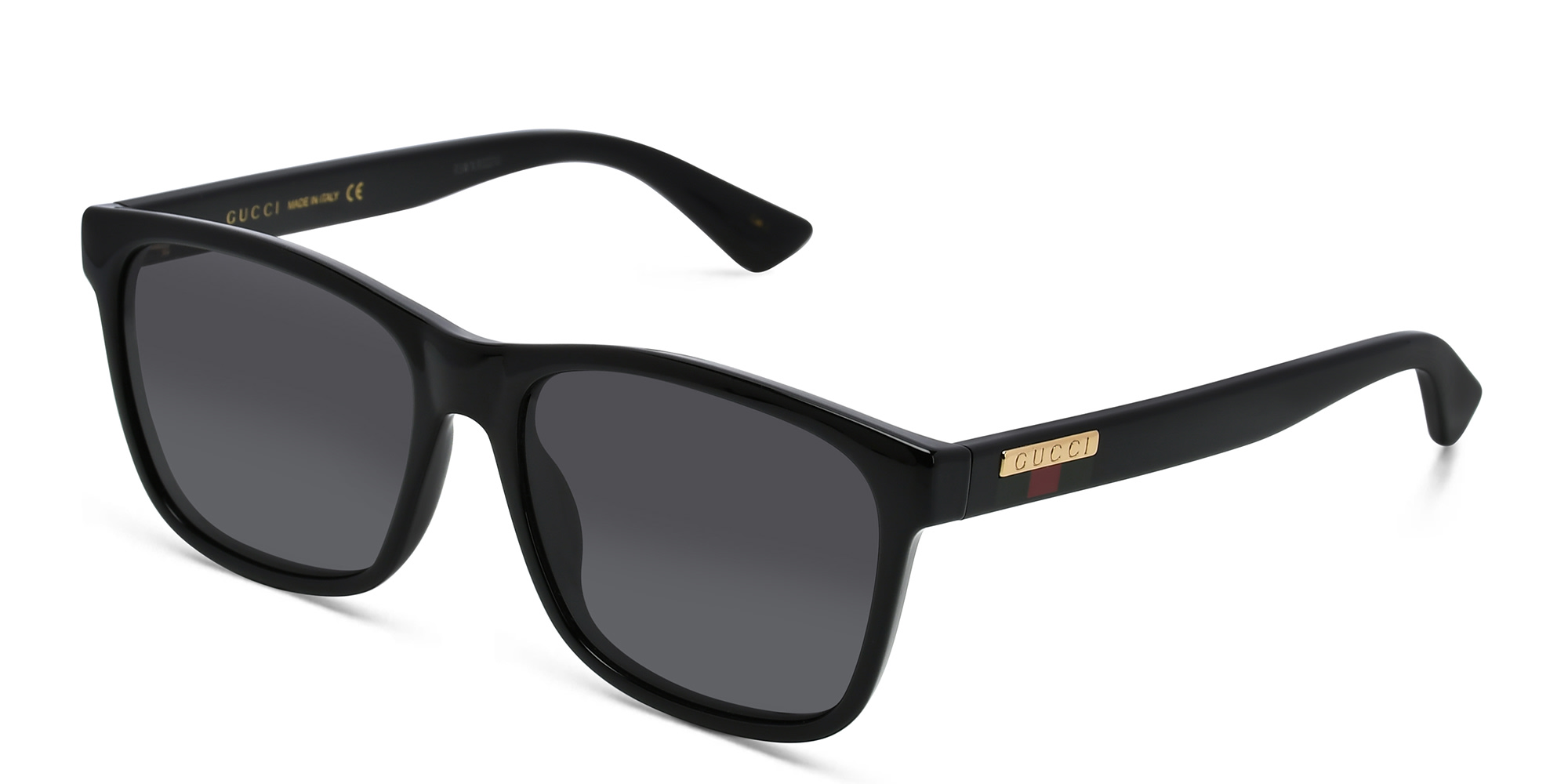 GUCCI Rectangle Sunglasses in Black – Product Photo 2