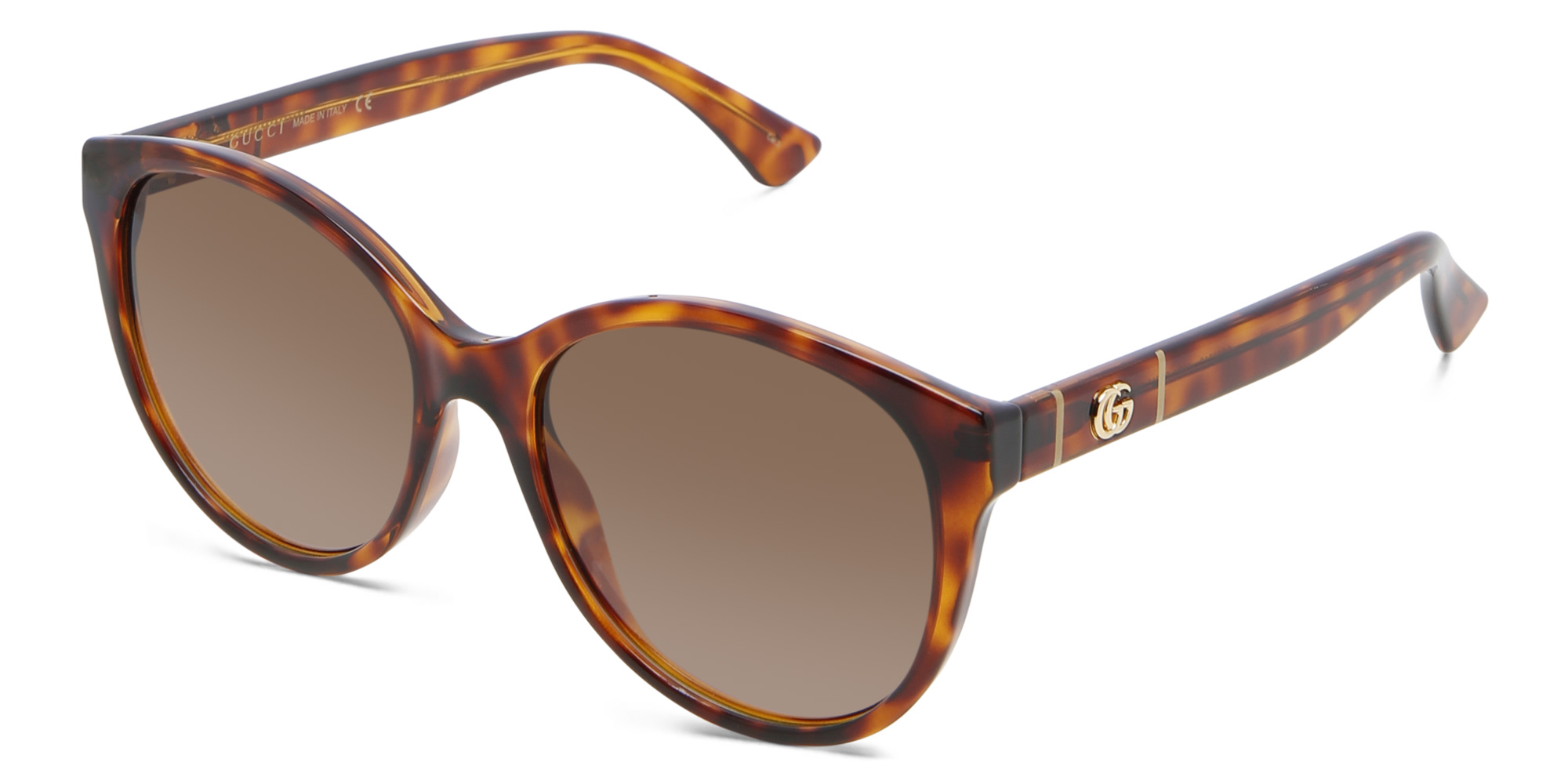 نظارة شمسية بإطار كات آي من غوتشي بلون مموه - صورة المنتج 2