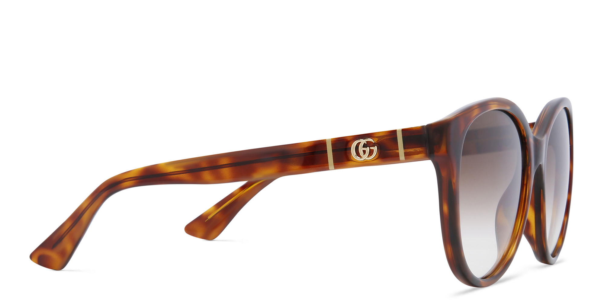 نظارة شمسية بإطار كات آي من غوتشي بلون مموه - صورة المنتج 3