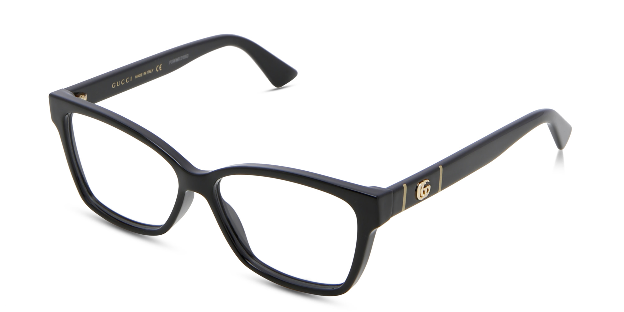 GUCCI Wide Cat Eye Eyeglasses in Black – Product Photo 2