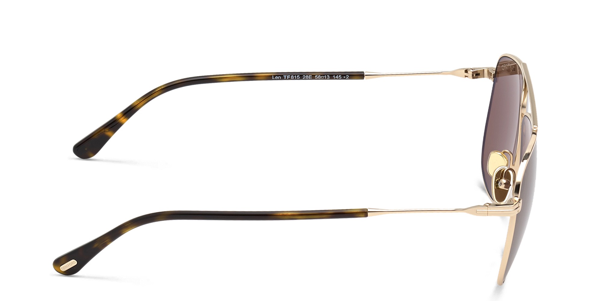 TOM FORD Aviator Sunglasses in Shiny Rose Gold – Product Photo 3