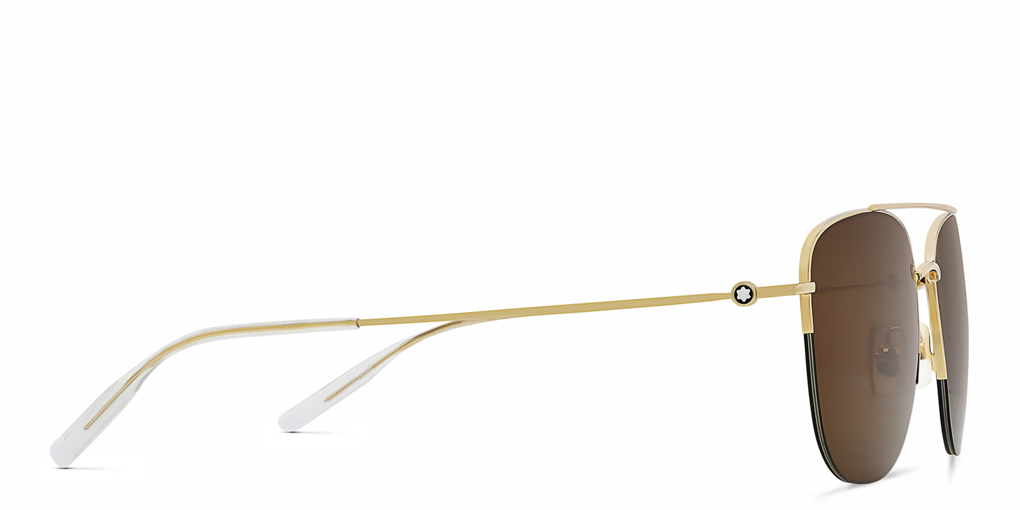 MONTBLANC Square Sunglasses in Gold – Product Photo 3