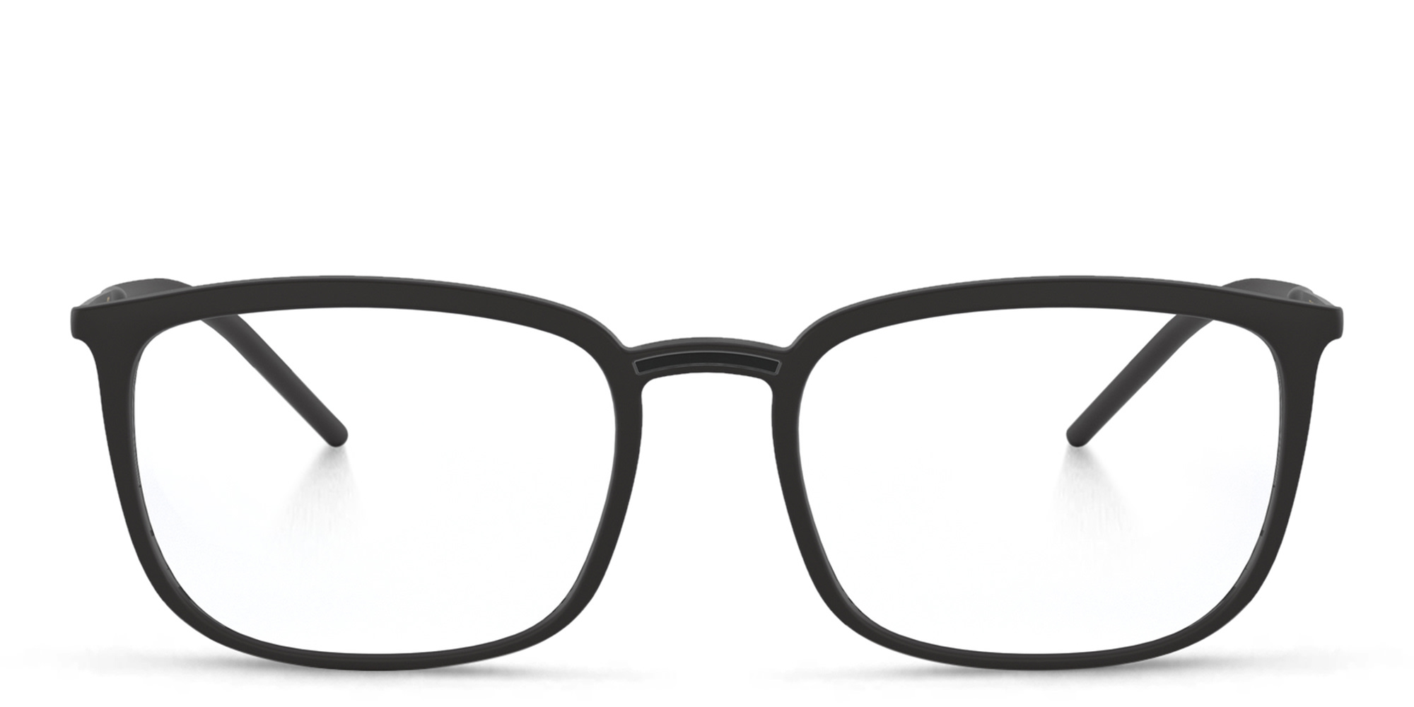 نظارات طبية مستطيلة واسعة من دولتشي آند غابانا بلون أسود - صورة المنتج 1