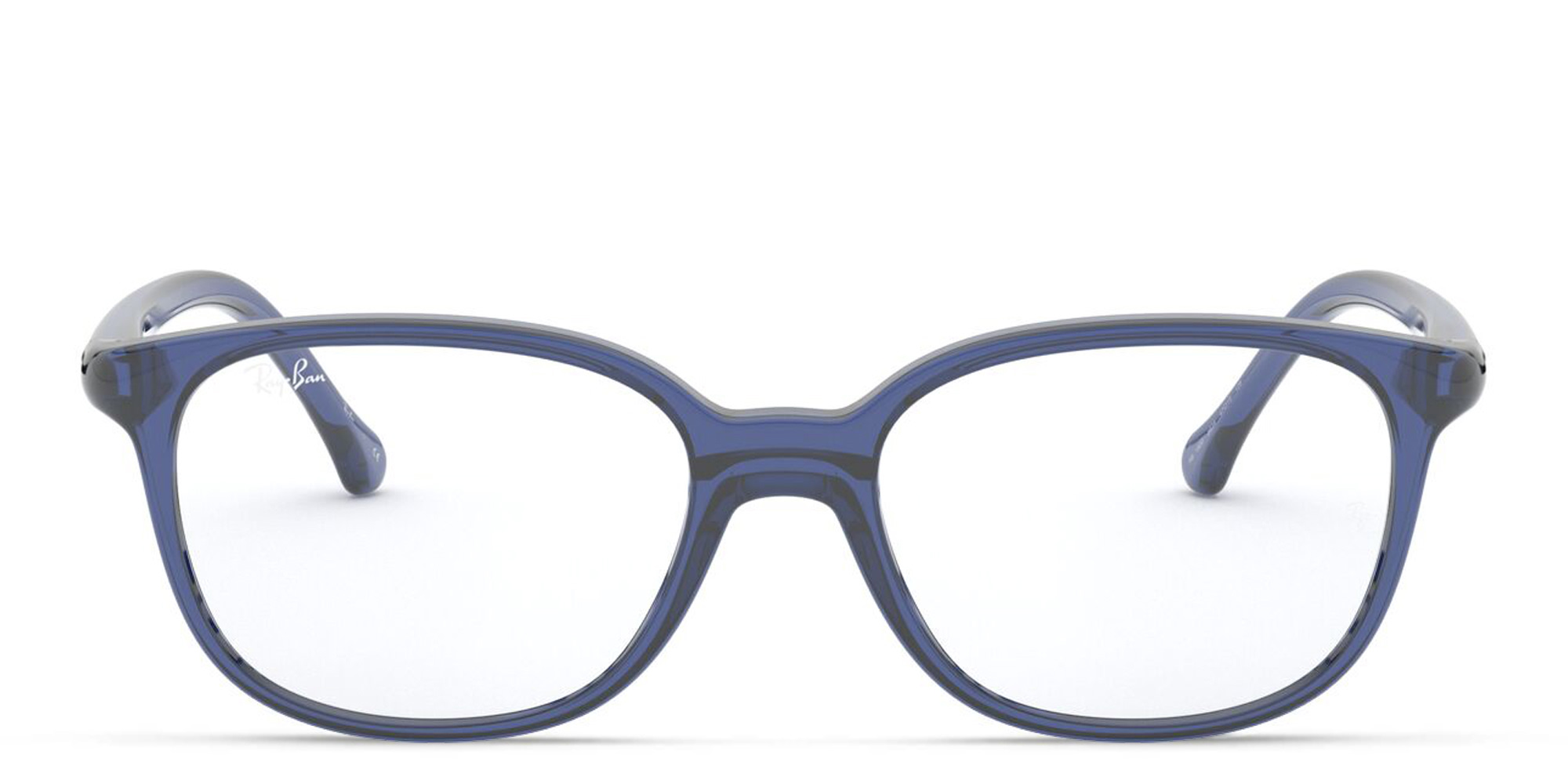 Ray-Ban Junior Kids Square Eyeglasses in Transparent Blue – Product Photo 1