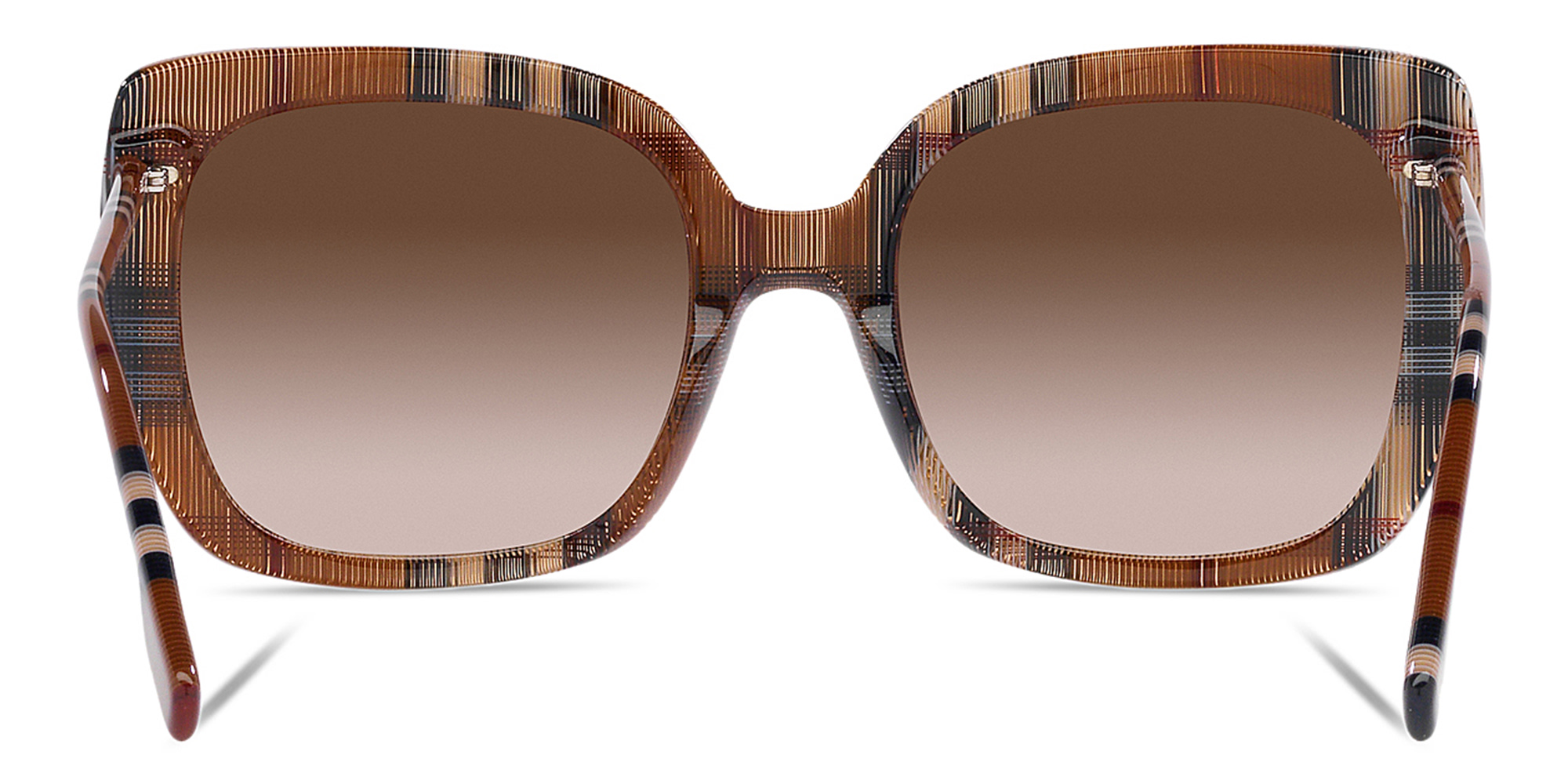 BURBERRY Square Sunglasses in Brown Check – Product Photo 4