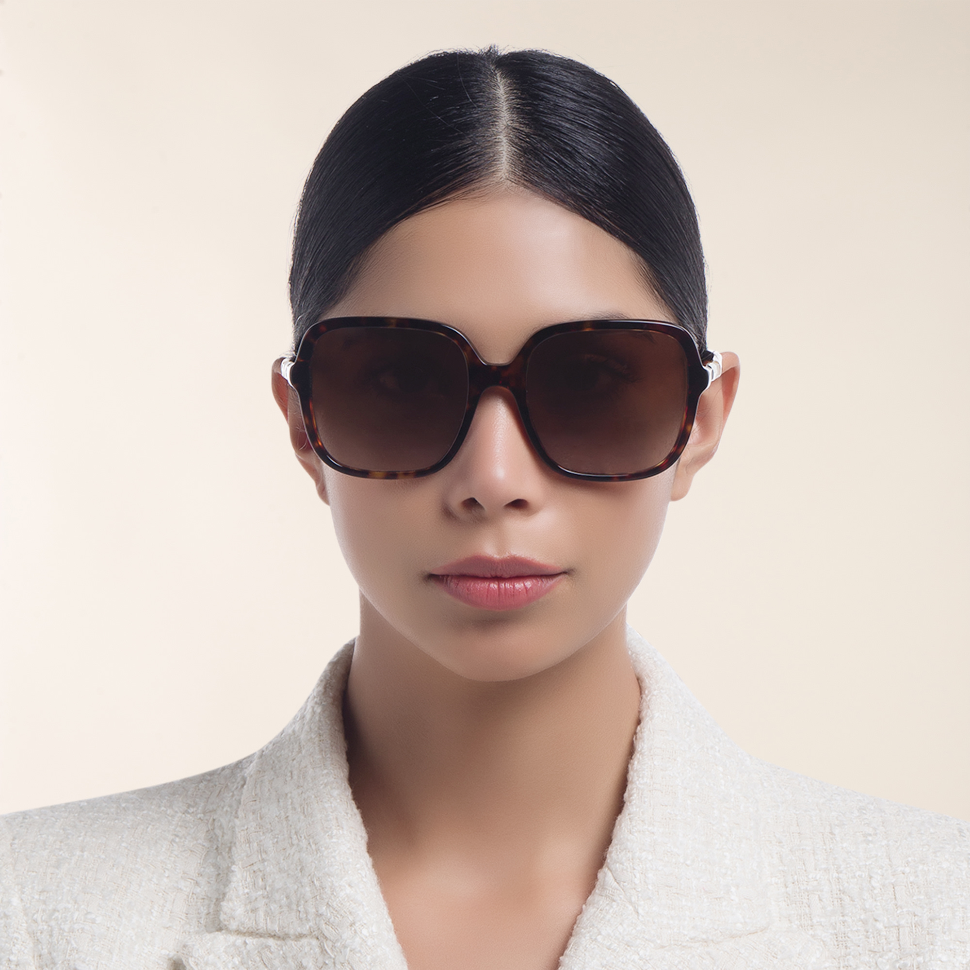 BVLGARI Square Sunglasses in Havana – Product Photo 5