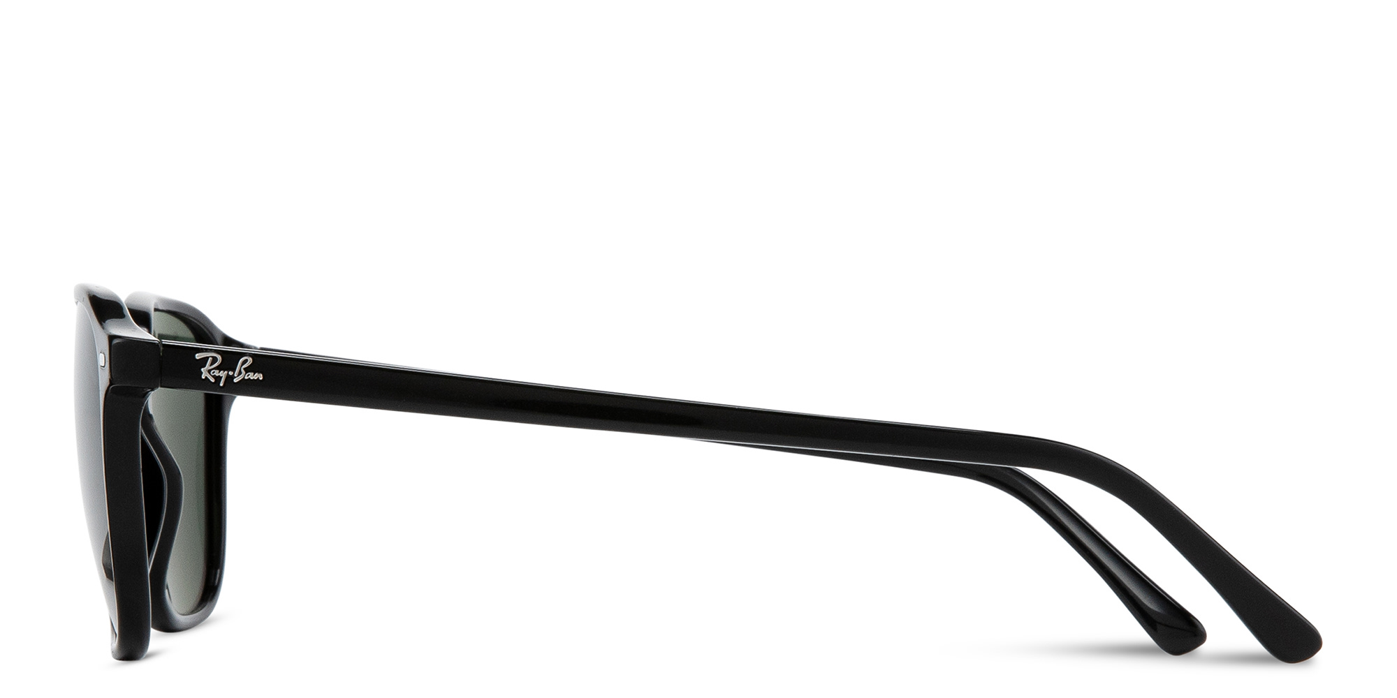 Shop Ray-Ban Leonard Unisex Square Sunglasses in Black online.