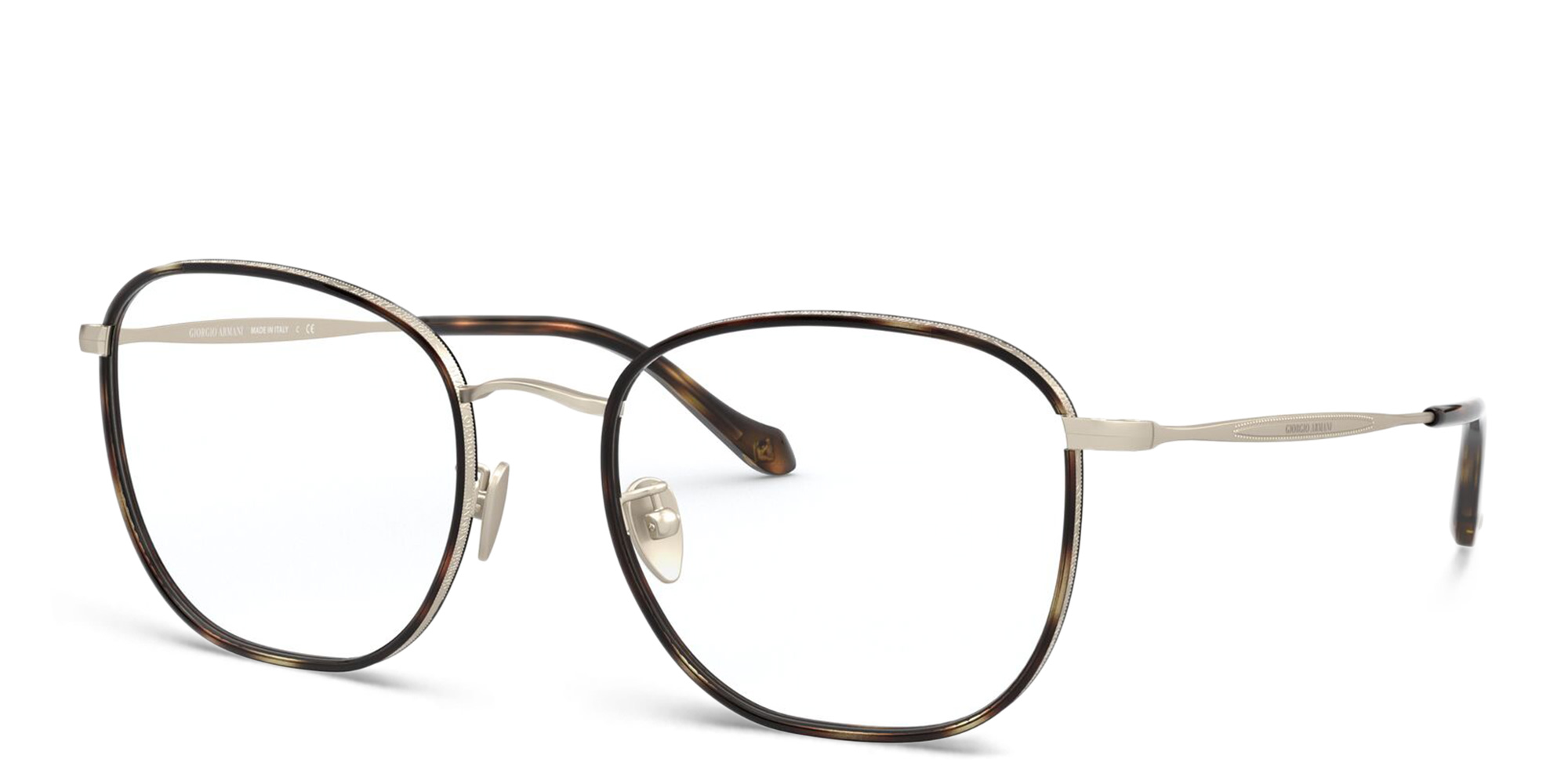 GIORGIO ARMANI Square Eyeglasses in Brown Havana – Product Photo 2