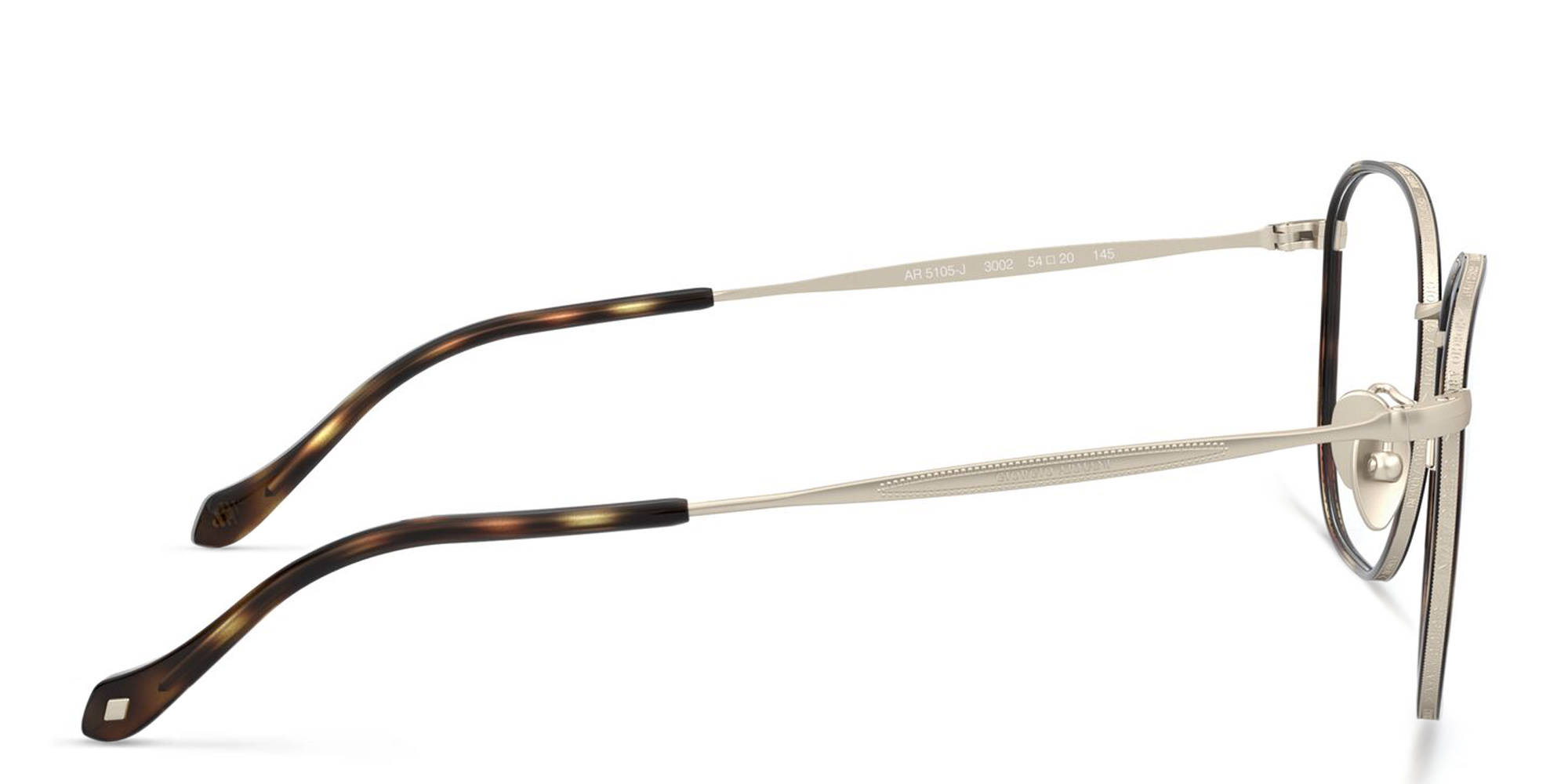 GIORGIO ARMANI Square Eyeglasses in Brown Havana – Product Photo 3