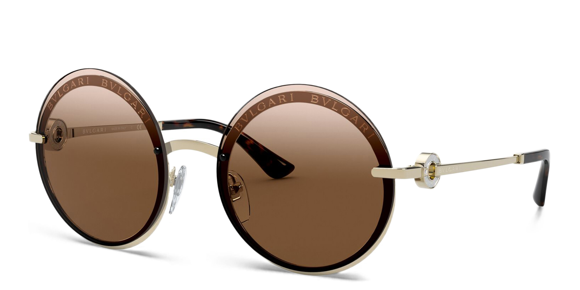 付属品完備 BVLGARI sunglasses round rimless 159340001_0.jpg
