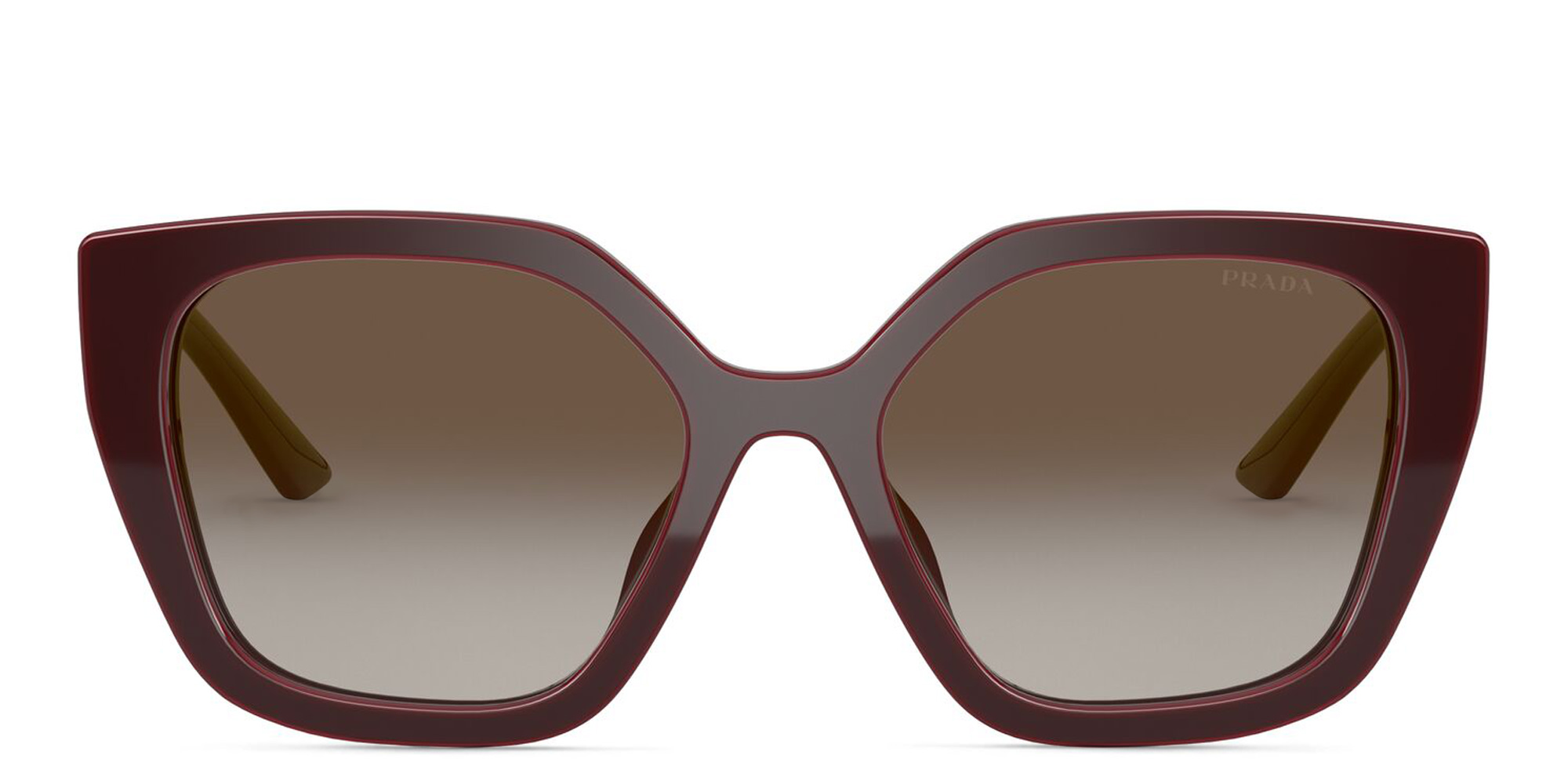 Shop PRADA Cat Eye Sunglasses in Bordeaux online.