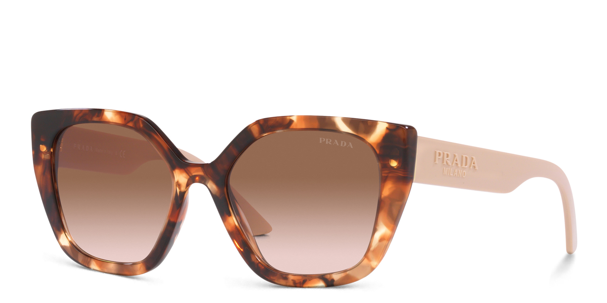 PRADA Cat-Eye Sunglasses in Caramel Tortoise – Product Photo 2