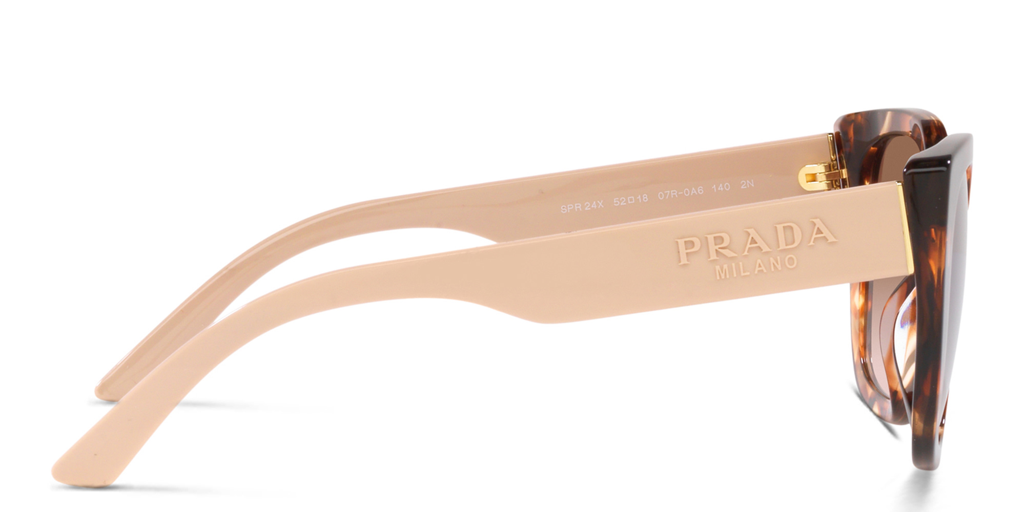 PRADA Cat-Eye Sunglasses in Caramel Tortoise – Product Photo 3