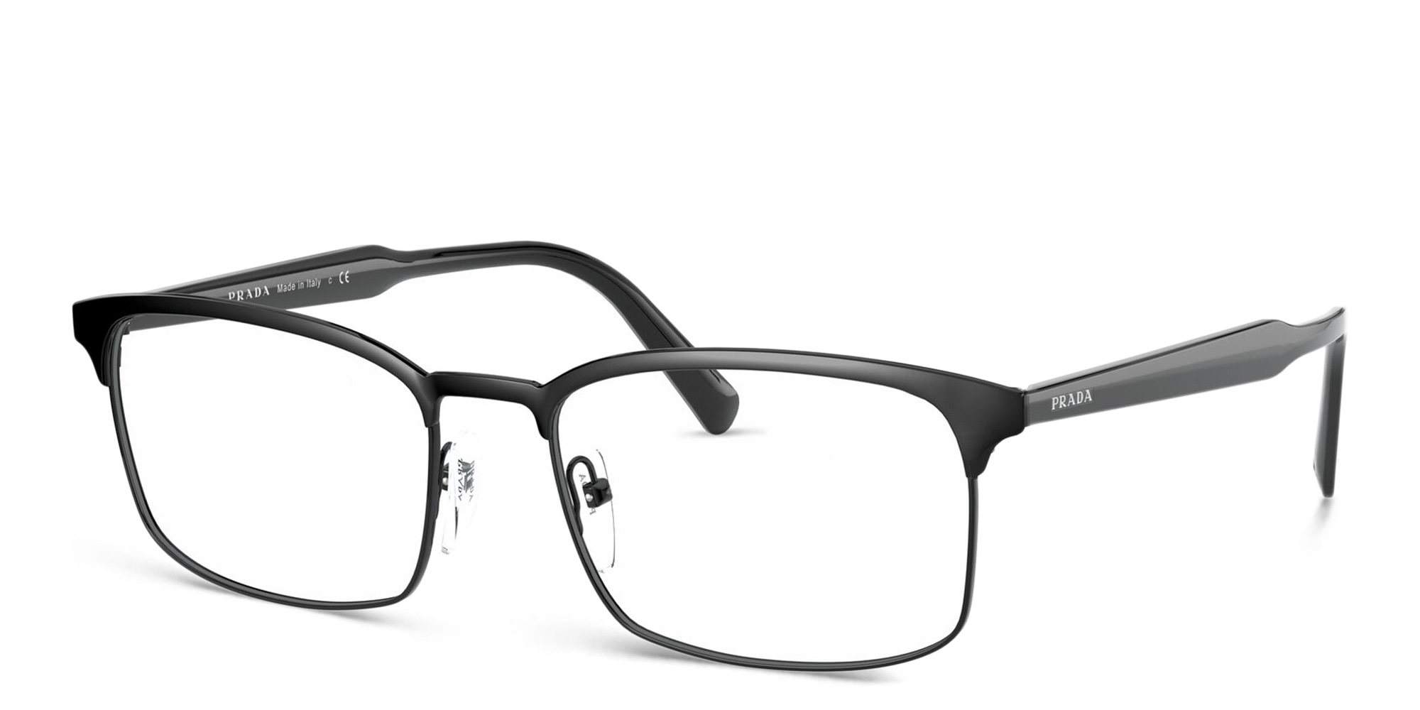 PRADA Rectangle Eyeglasses in Black – Product Photo 2