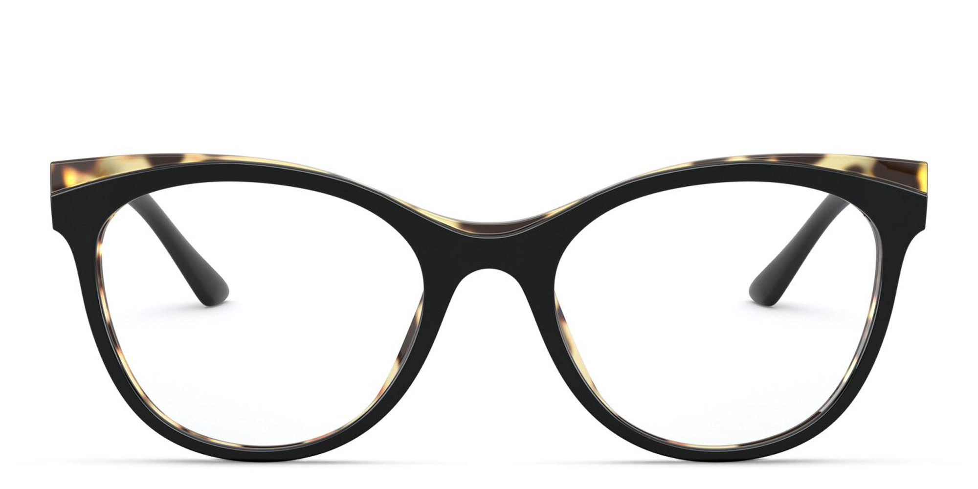 Shop PRADA Butterfly Eyeglasses in Black Havana online.