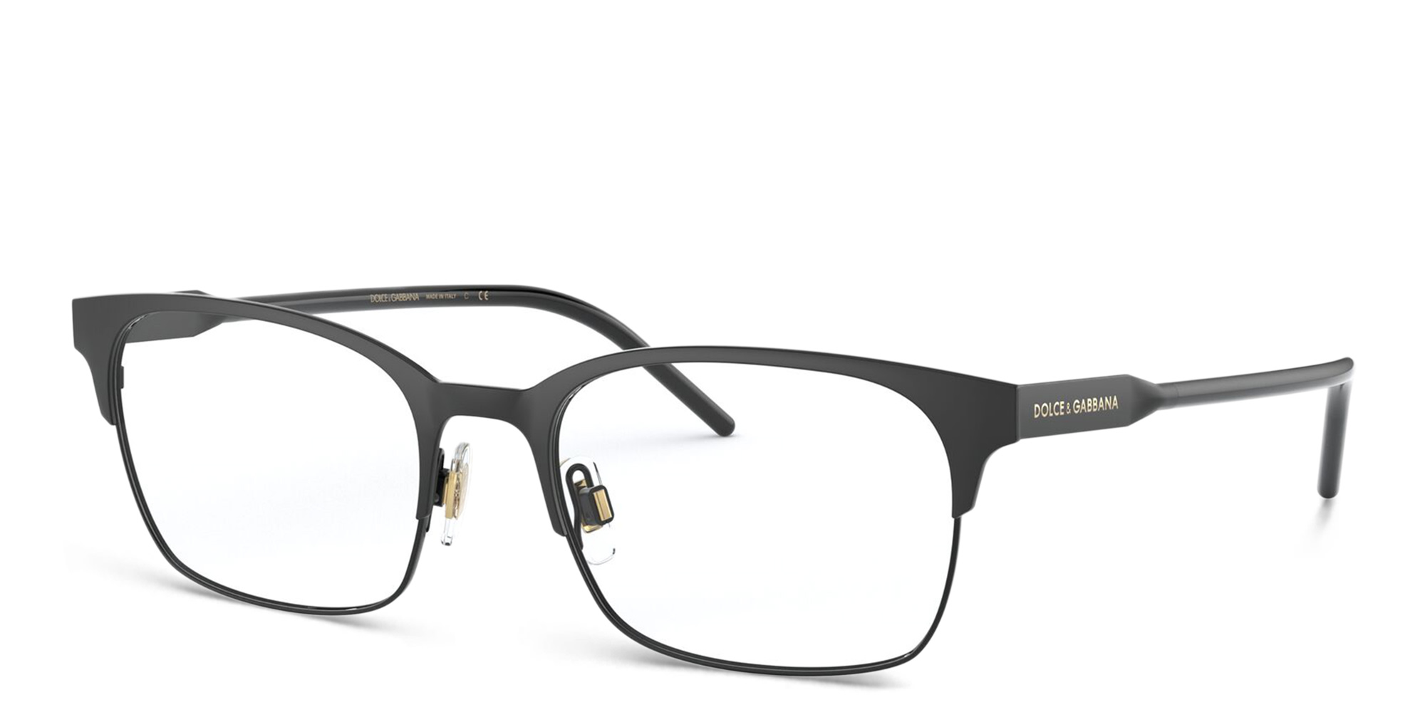 Dolce & Gabbana Rectangle Eyeglasses in Black – Product Photo 2