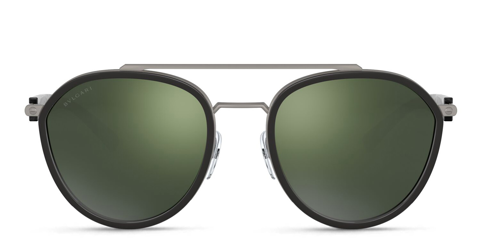 BVLGARI Round Sunglasses in Grey – Product Photo 1