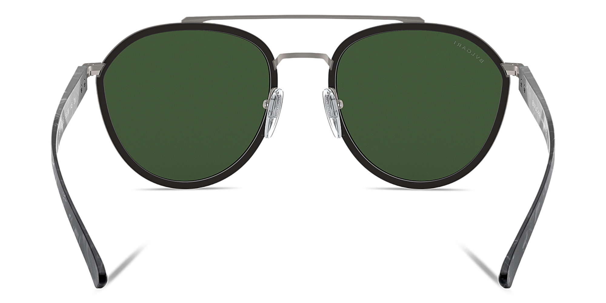 BVLGARI Round Sunglasses in Grey – Product Photo 4