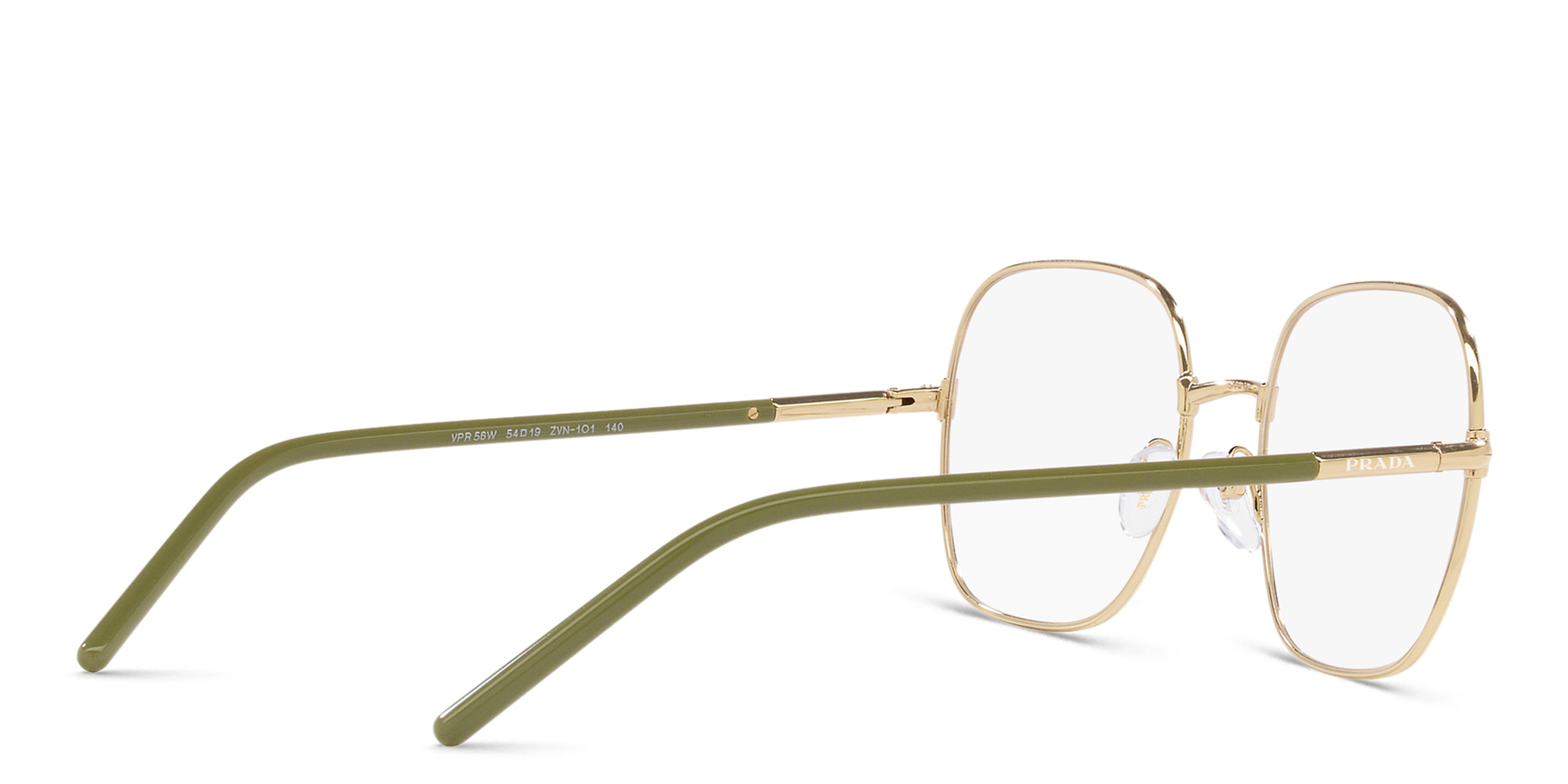 PRADA Square Eyeglasses in Pale Gold – Product Photo 4