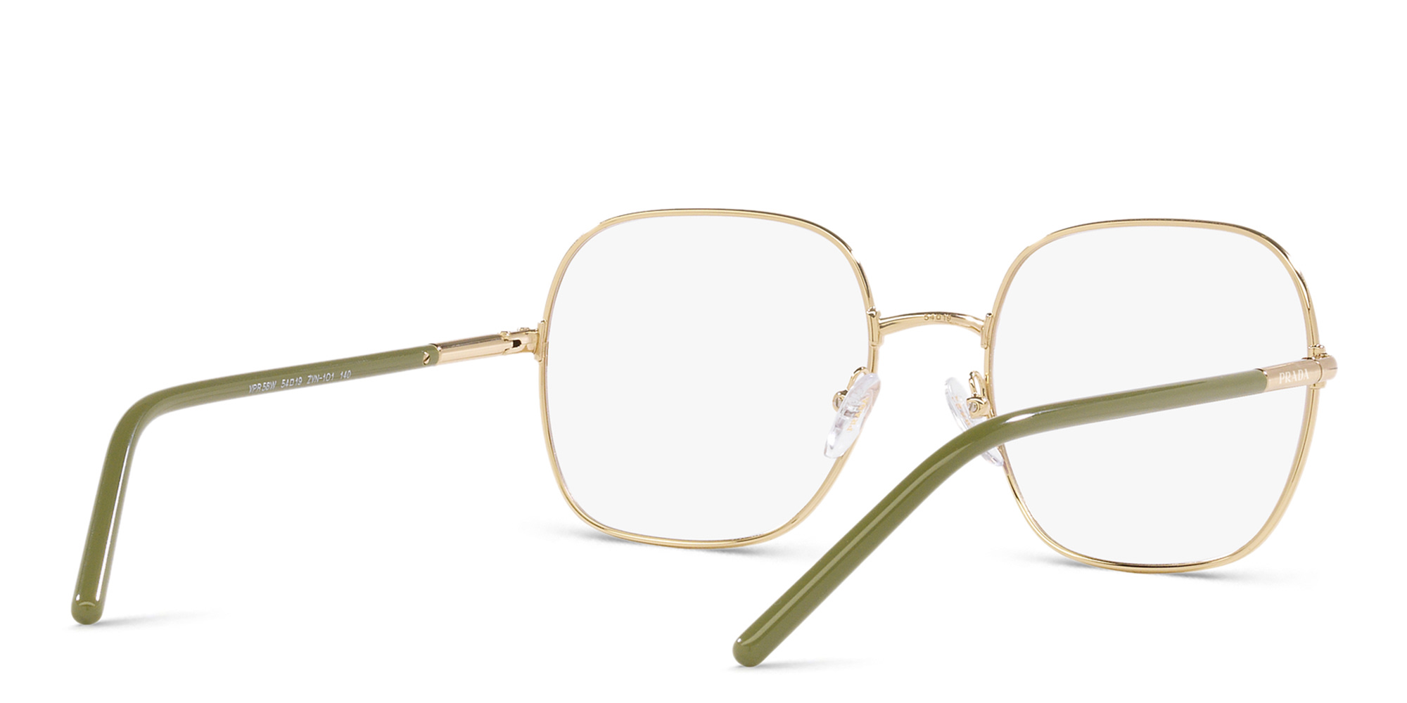 PRADA Square Eyeglasses in Pale Gold – Product Photo 6