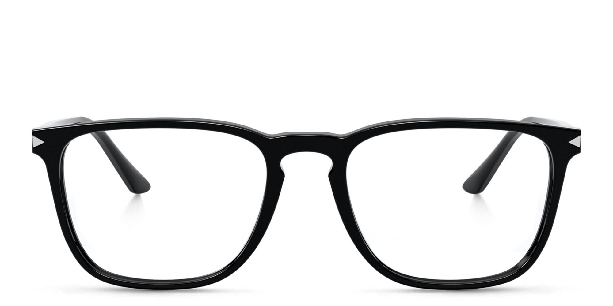 GIORGIO ARMANI Wide Square Eyeglasses in Black – Product Photo 1