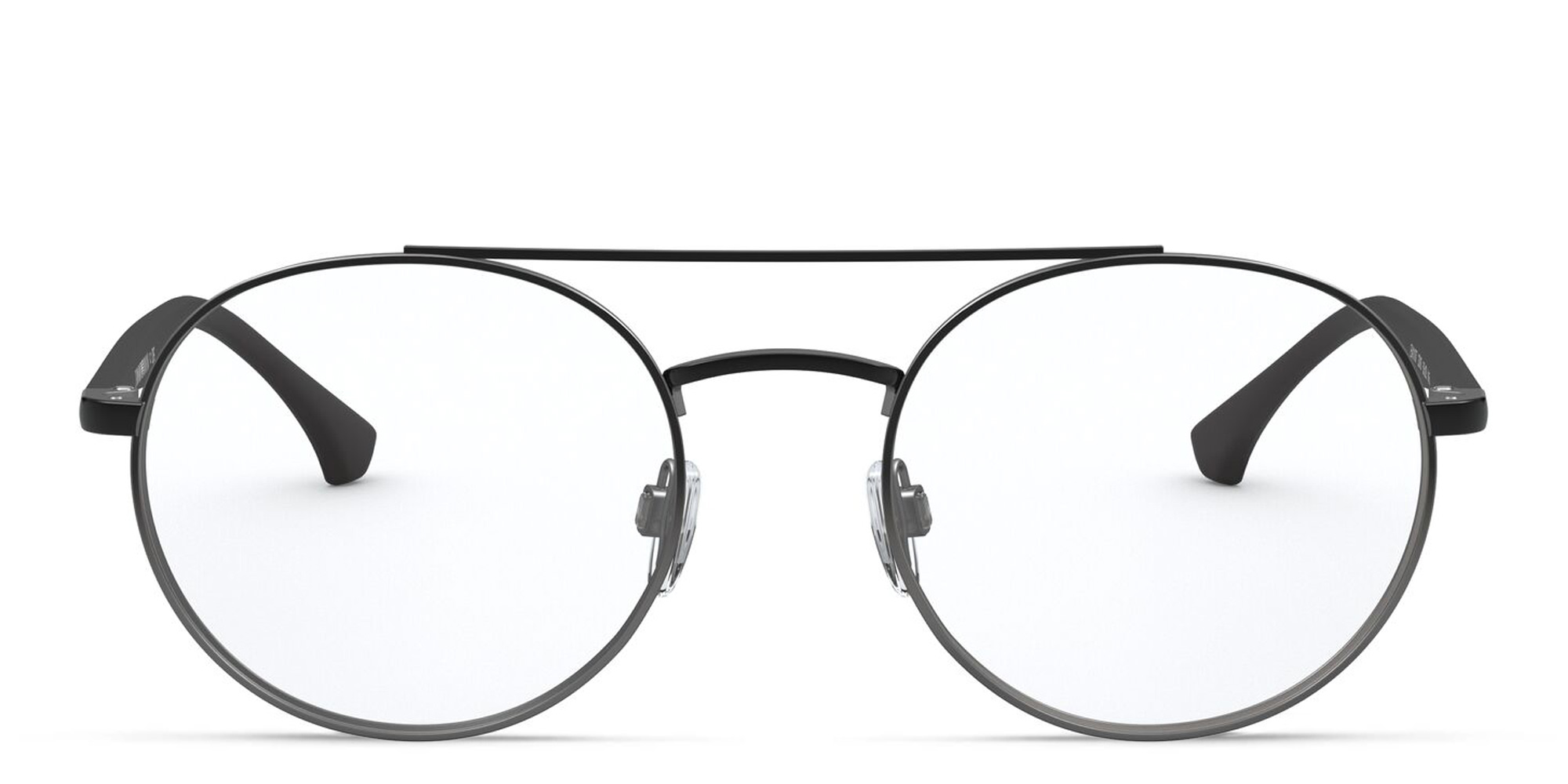 Emporio Armani Round Eyeglasses in Black – Product Photo 1