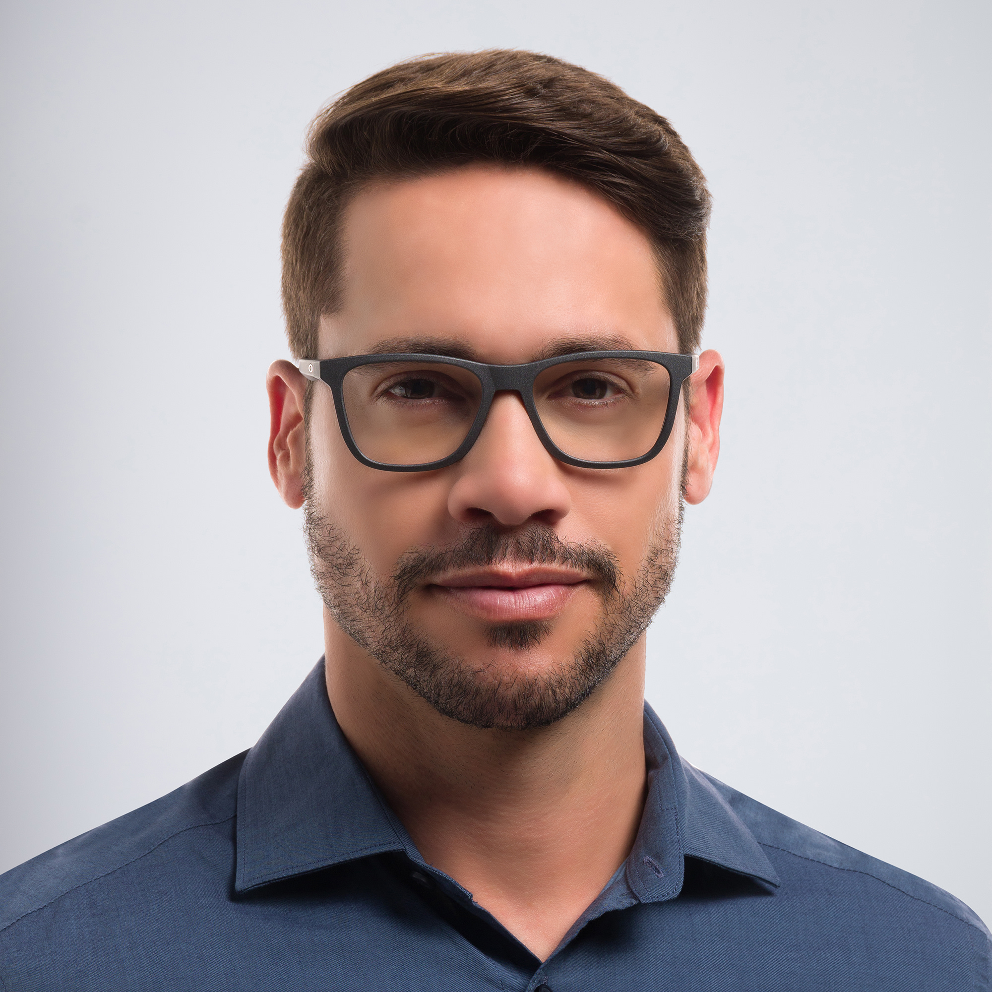 Oakley Centerboard Square Eyeglasses in Satin Light Steel – Product Photo 6