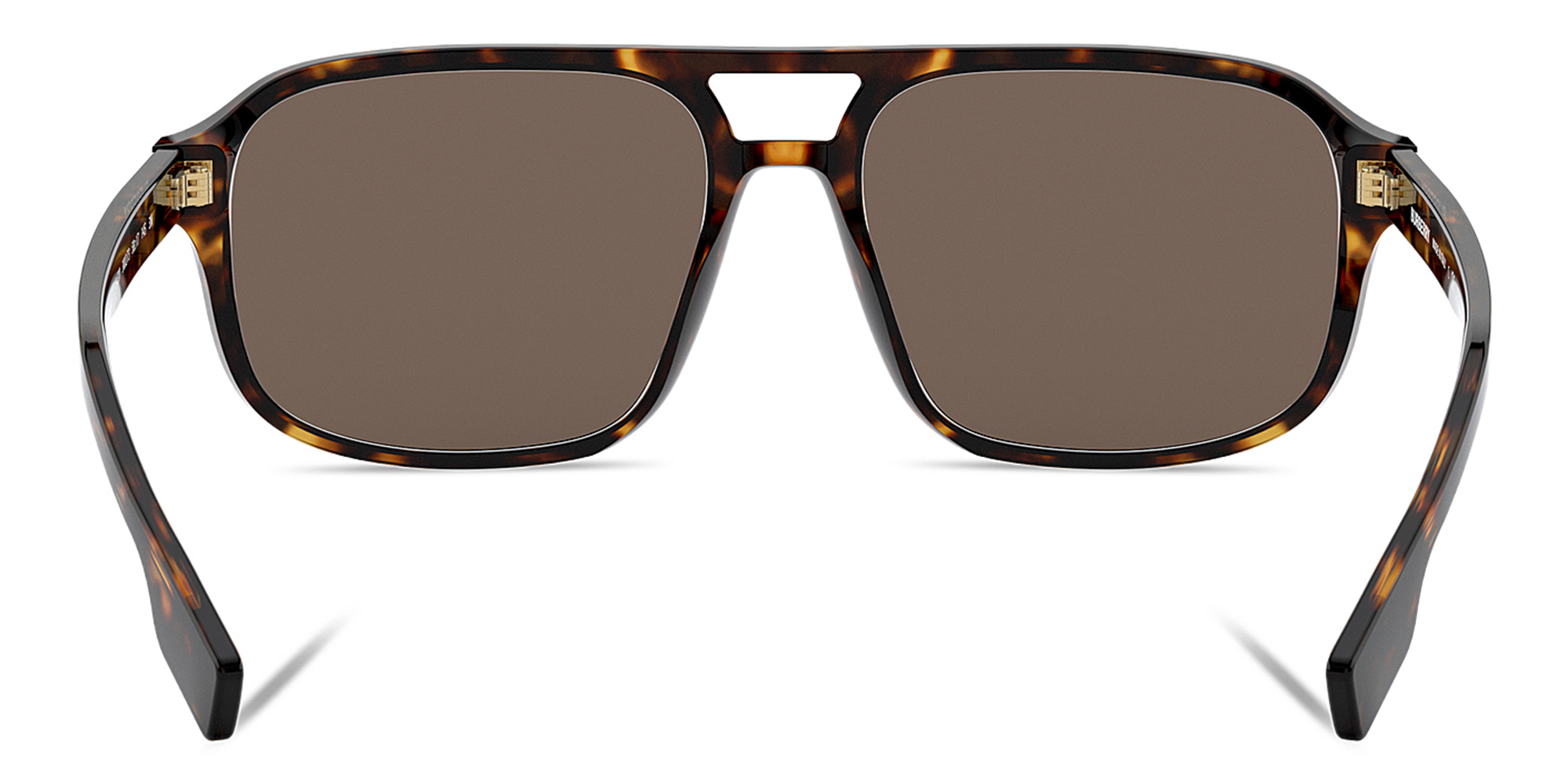 نظارة شمسية مربعة من بربري بلون هافان داكن - صورة المنتج 4