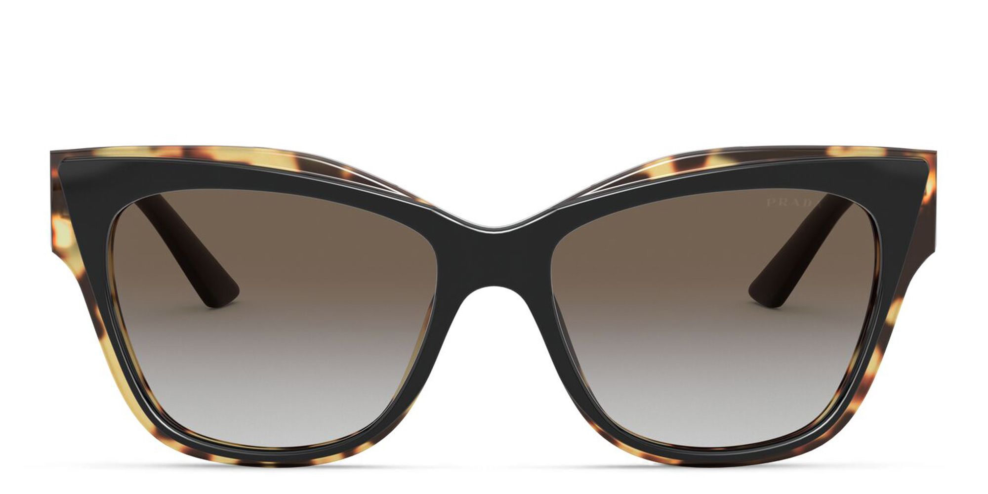 نظارة شمسية بإطار كات آي من برادا بلون أسود - صورة المنتج 1