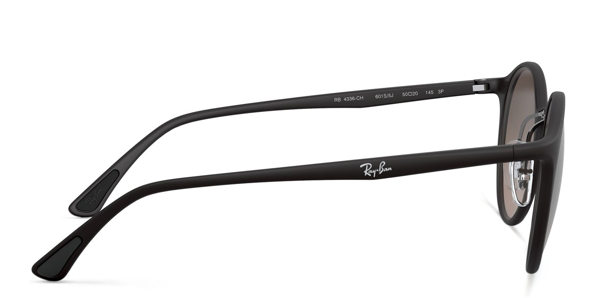 Ray-Ban Unisex Round Sunglasses in Black – Product Photo 3