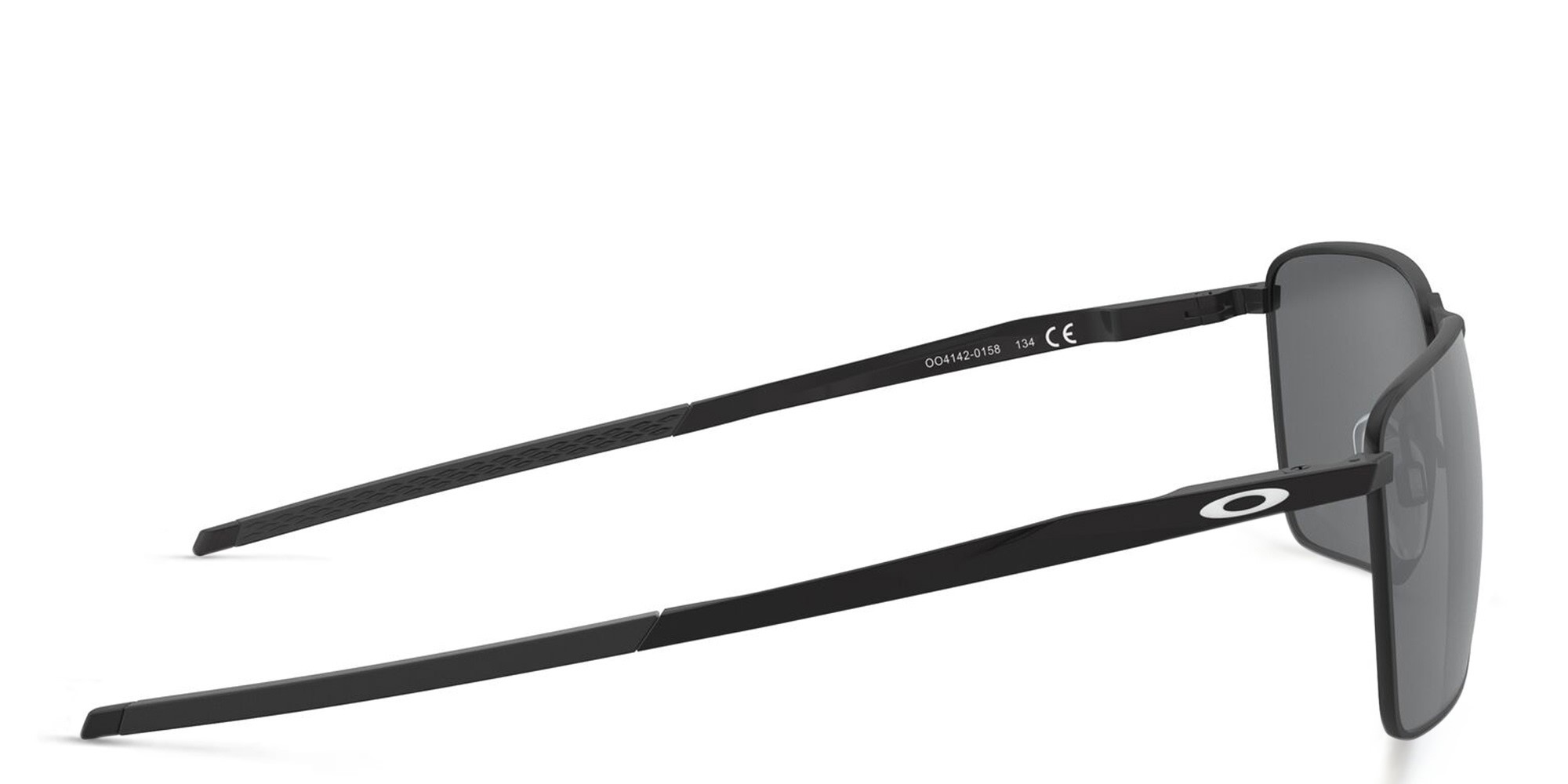 نظارة شمسية إجكتور بإطار مستطيل من اوكلي بلون أسود - صورة المنتج 3