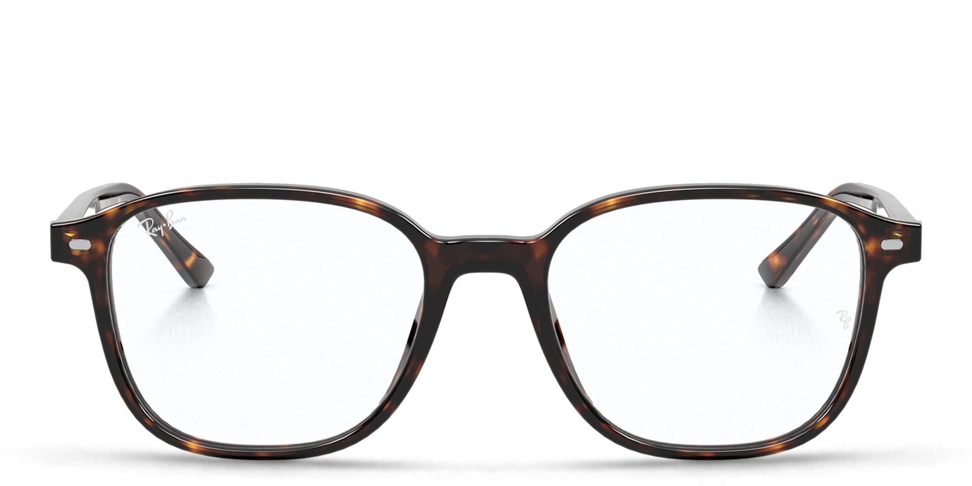 Ray-Ban Leonard Optics Unisex Square Eyeglasses in Havana – Product Photo 1
