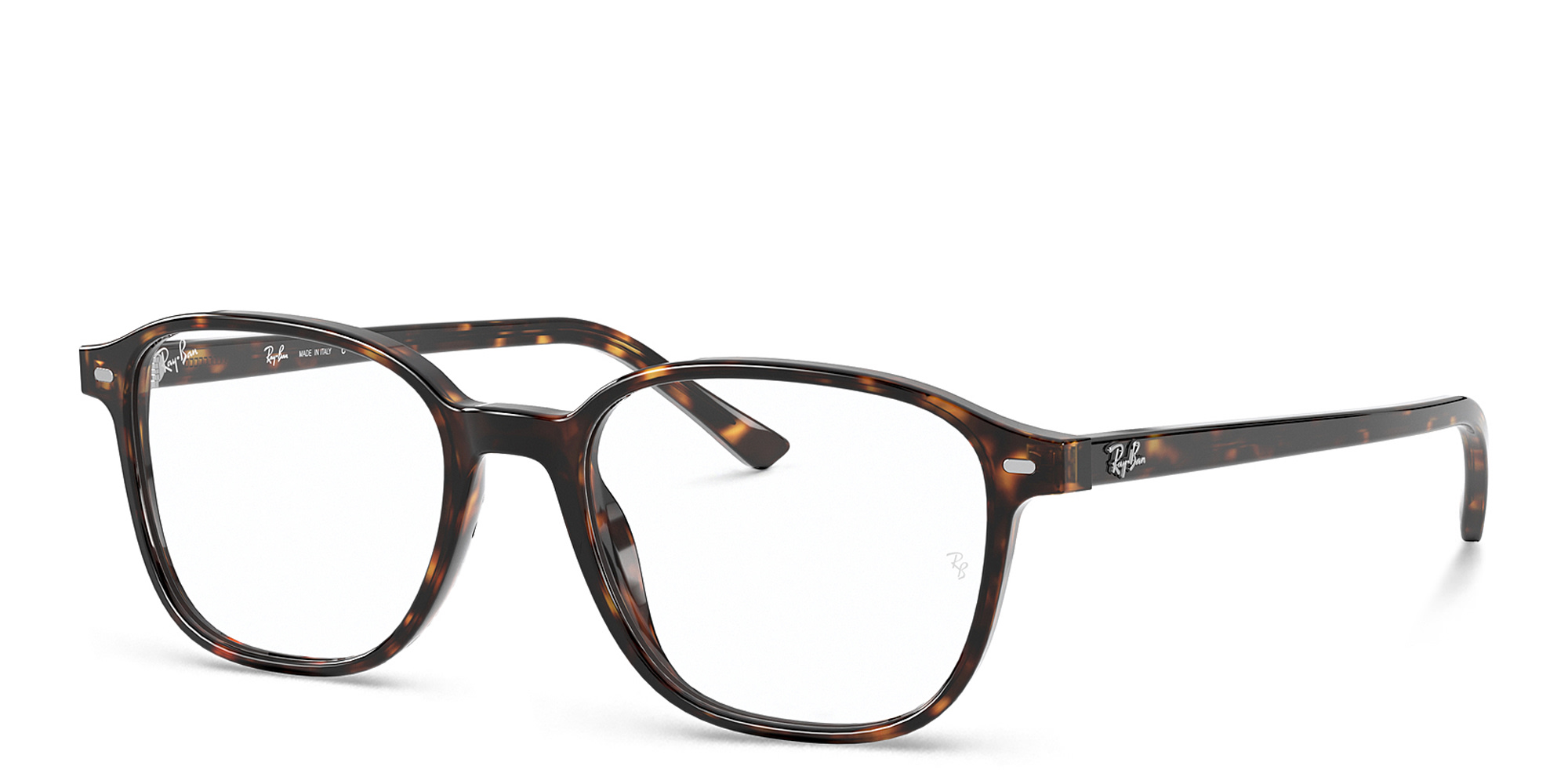 Ray-Ban Leonard Optics Unisex Square Eyeglasses in Havana – Product Photo 2