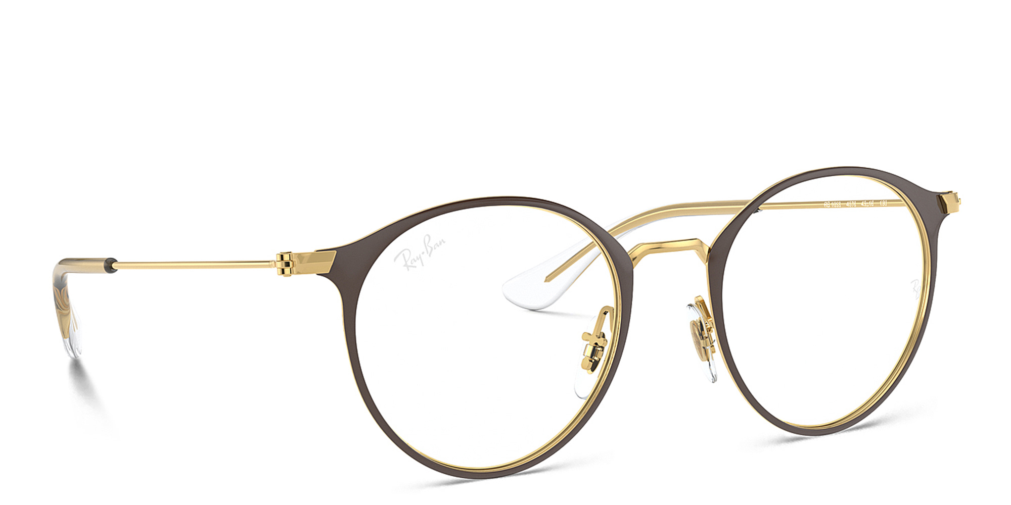 Shop Ray-Ban Junior Kids Panthos Eyeglasses in Brown online.