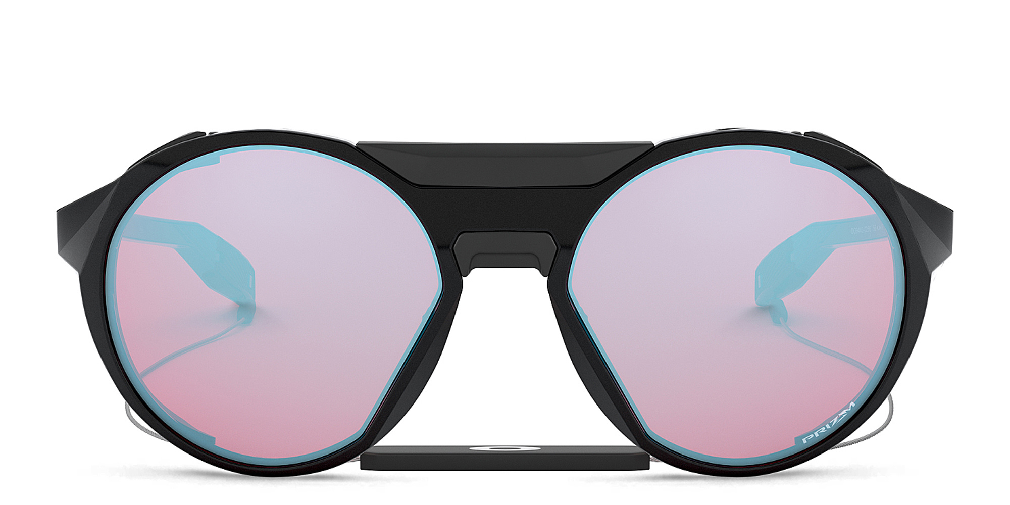 Shop Oakley Clifden Round Sunglasses in Polished Black online.
