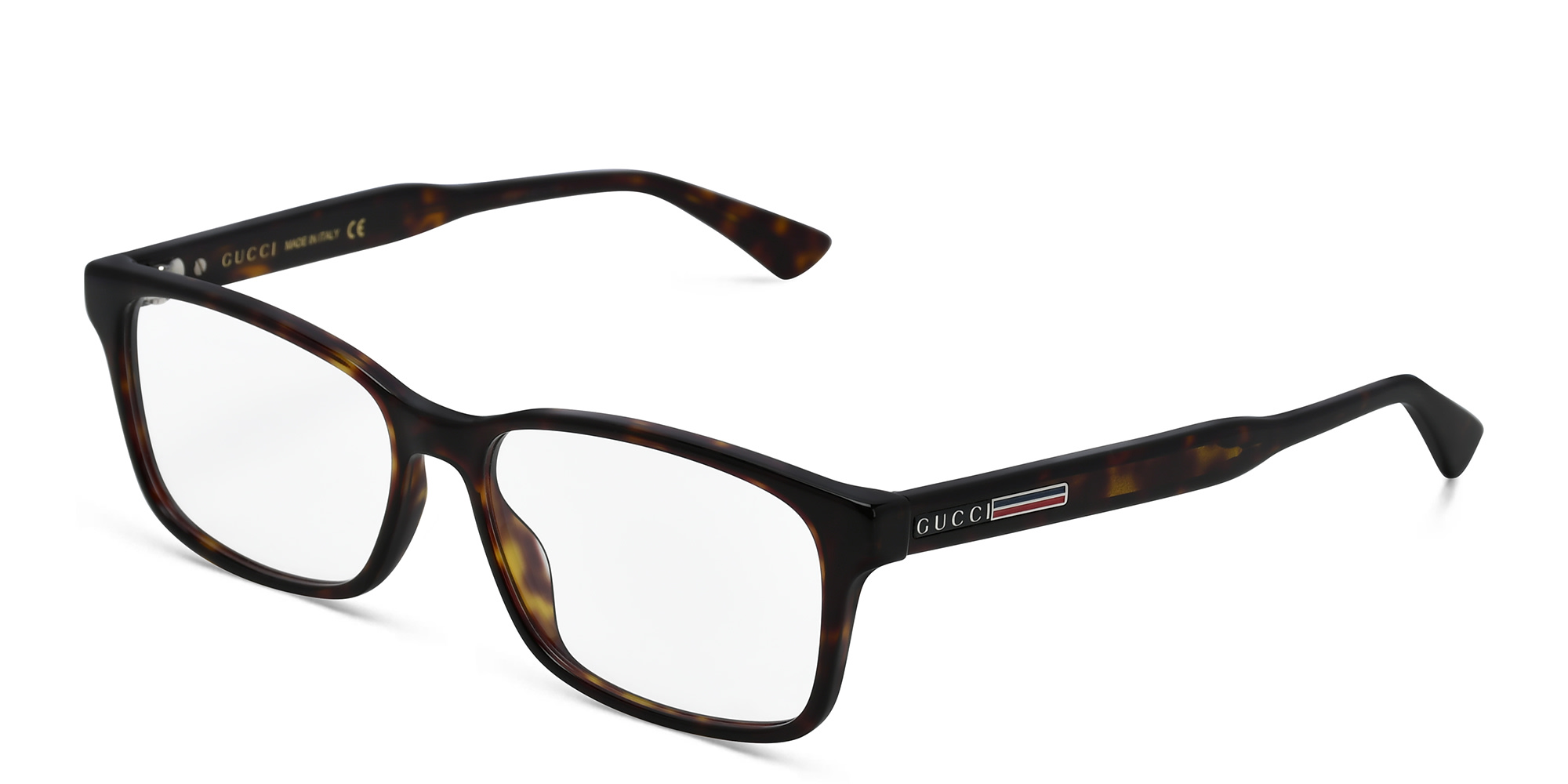 نظارة طبية مستطيلة كبيرة من غوتشي بلون مموه - صورة المنتج 2