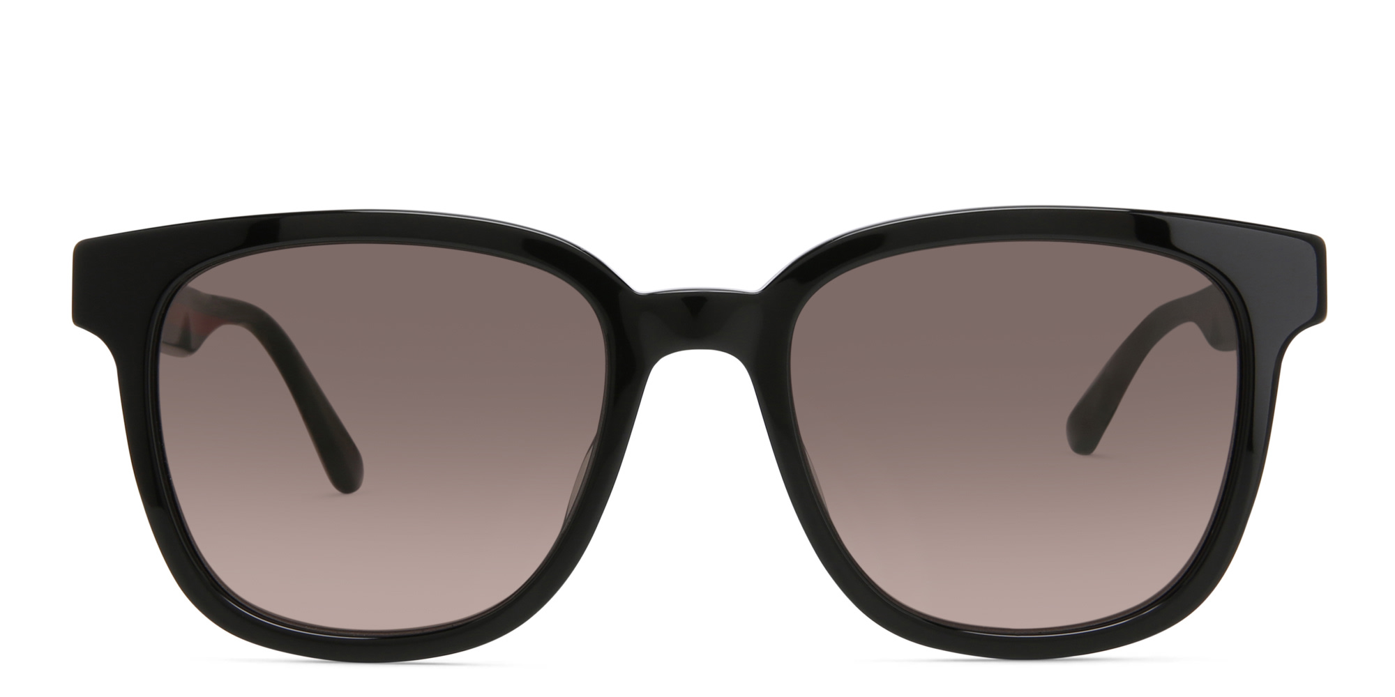 Shop GUCCI Rectangle Sunglasses in Black online.