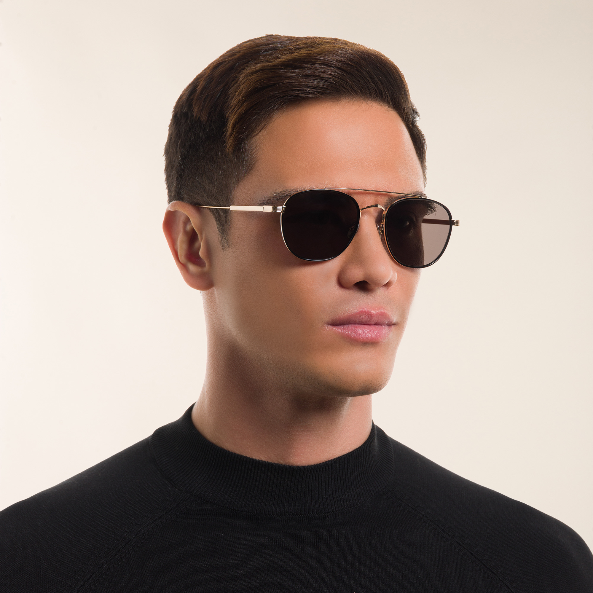 Cartier Signature 'C'de Cartier Aviator Sunglasses in Gold – Product Photo 6